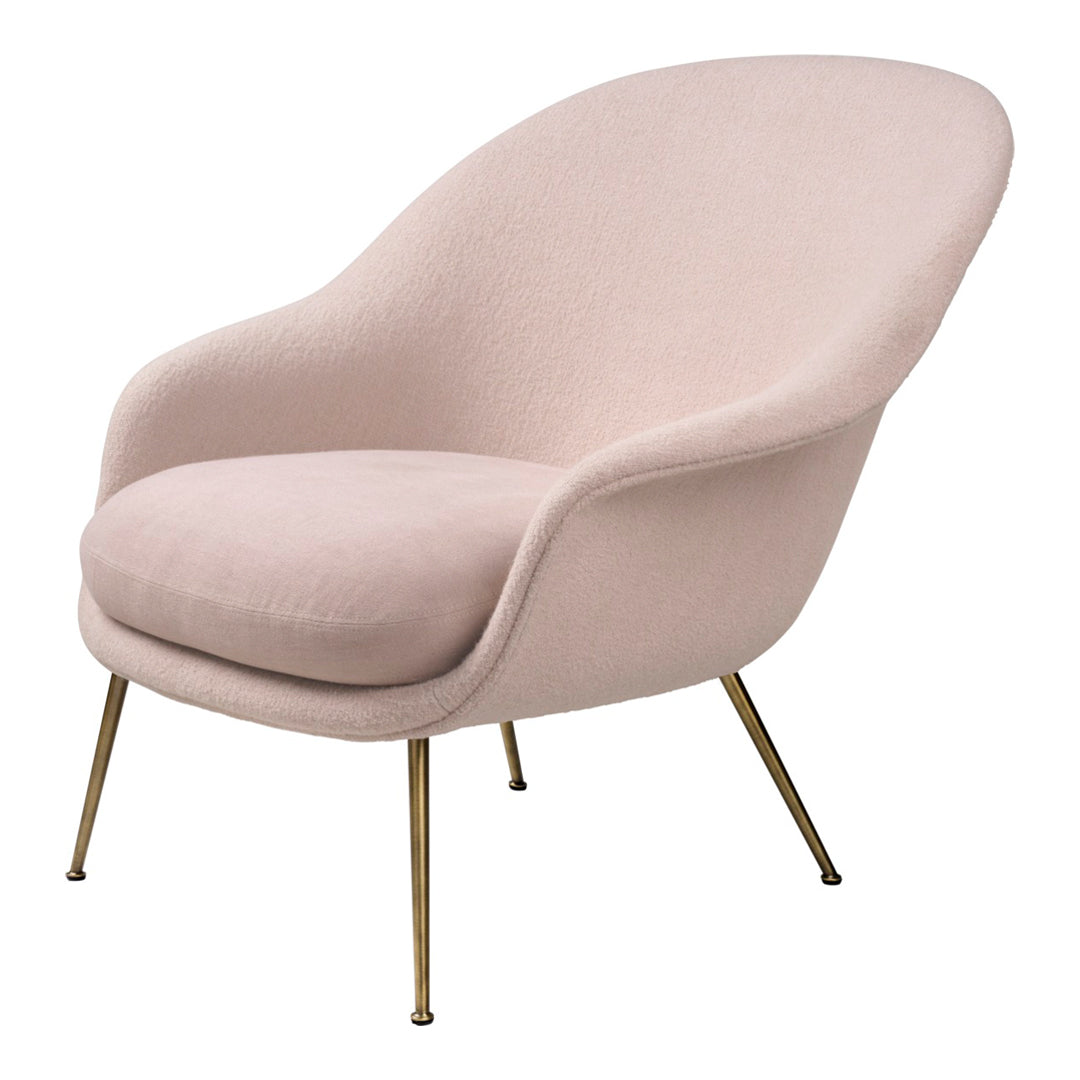 Bat Lounge Chair - Low Back Design with Conic Base - Perfect for Living Room, Patio, or Office Relaxation