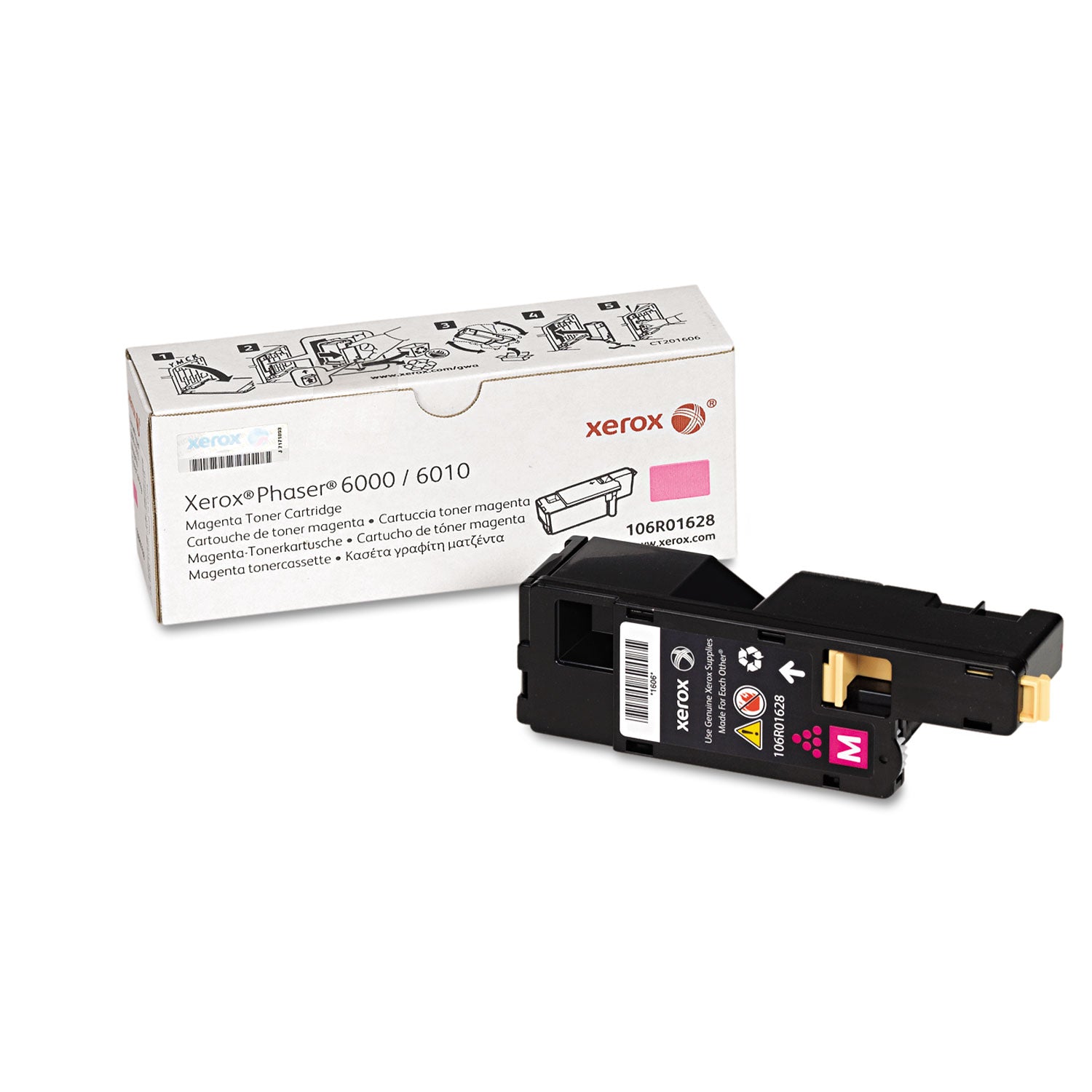 106R01628 High-Yield Magenta Toner Cartridge - 1000 Page Yield | Compatible with [Printer Models] | Ideal for Home & Office Printing
