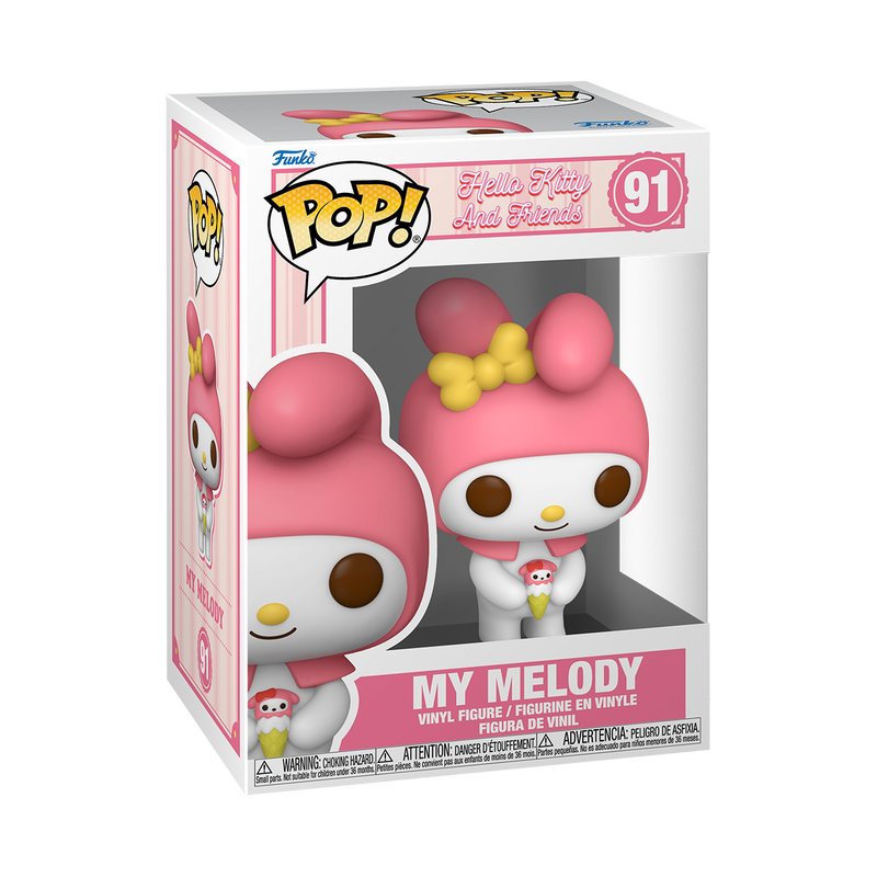 Funko Pop My Melody #91 Vinyl Figure with Protector Case - Perfect for Anime Collectors, Sanrio Fans & Kawaii Decor