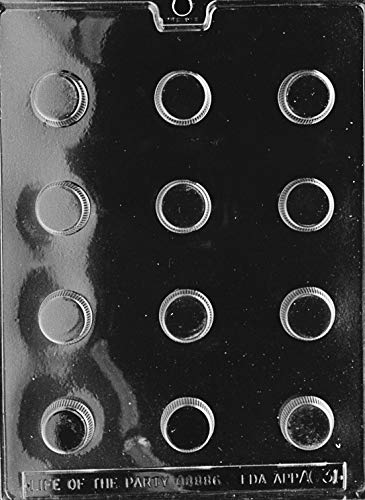 Peanut Butter Cup Chocolate Candy Soap Mold - Food Safe Plastic for DIY Chocolate, Soap & Plaster Molds | Perfect for Cake Decorating, Candy Making & Craft Projects