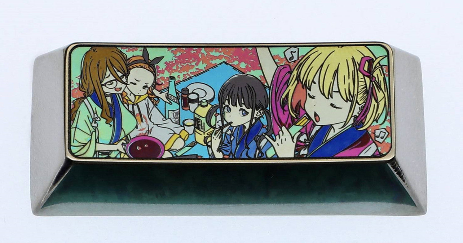 Lycoris Recoil Anime Game Character Keycaps - 2.25U Titanium Alloy Custom Mechanical Keyboard Keycaps for Gaming PC Setup & Collector's Display