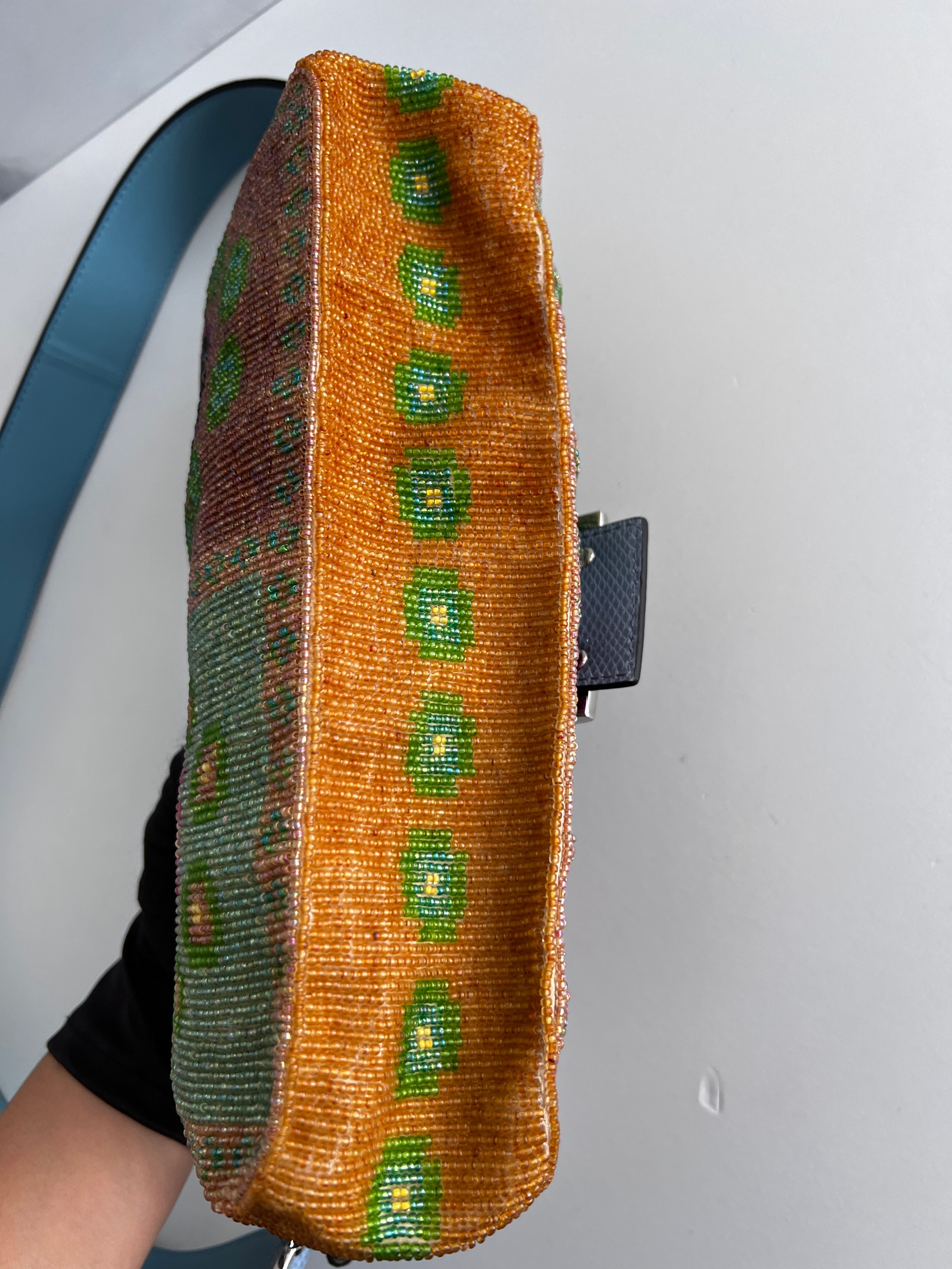 Fendi Boho Beaded Baguette Bag - Stylish Crossbody Purse for Women | Perfect for Parties, Travel & Everyday Use