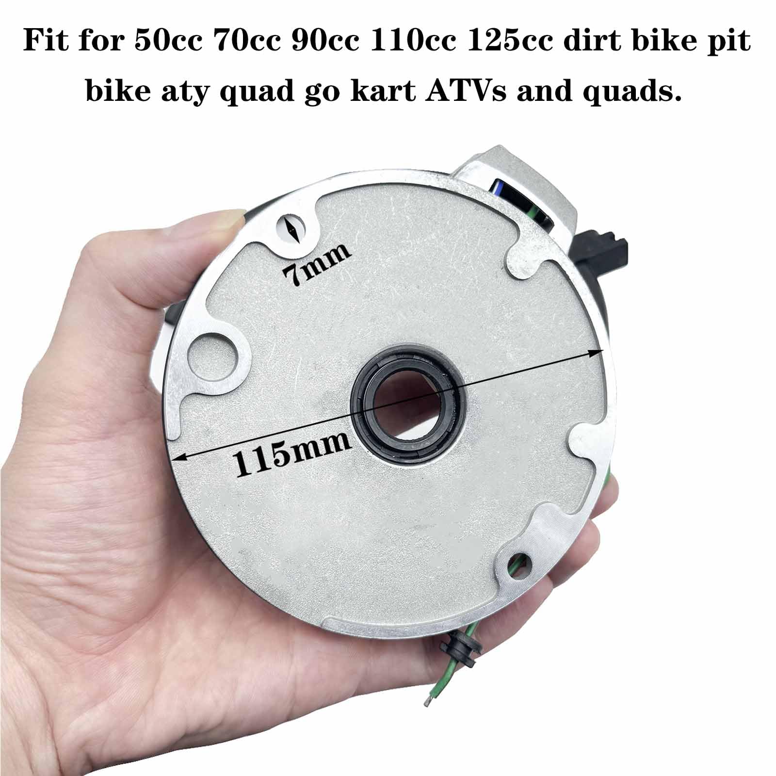 QISF 2 Coil Ignition Magneto Stator Plate for 50cc 70cc 90cc 110cc 125cc ATV Quad Dirt Bike - Compatible with Taotao Kazuma SSR Baja - Includes 24mm & 27mm Magneto Flywheel & GY6 Puller - ATV Scooter Repair Tool for Off-Road Maintenance & Engine Tuning
