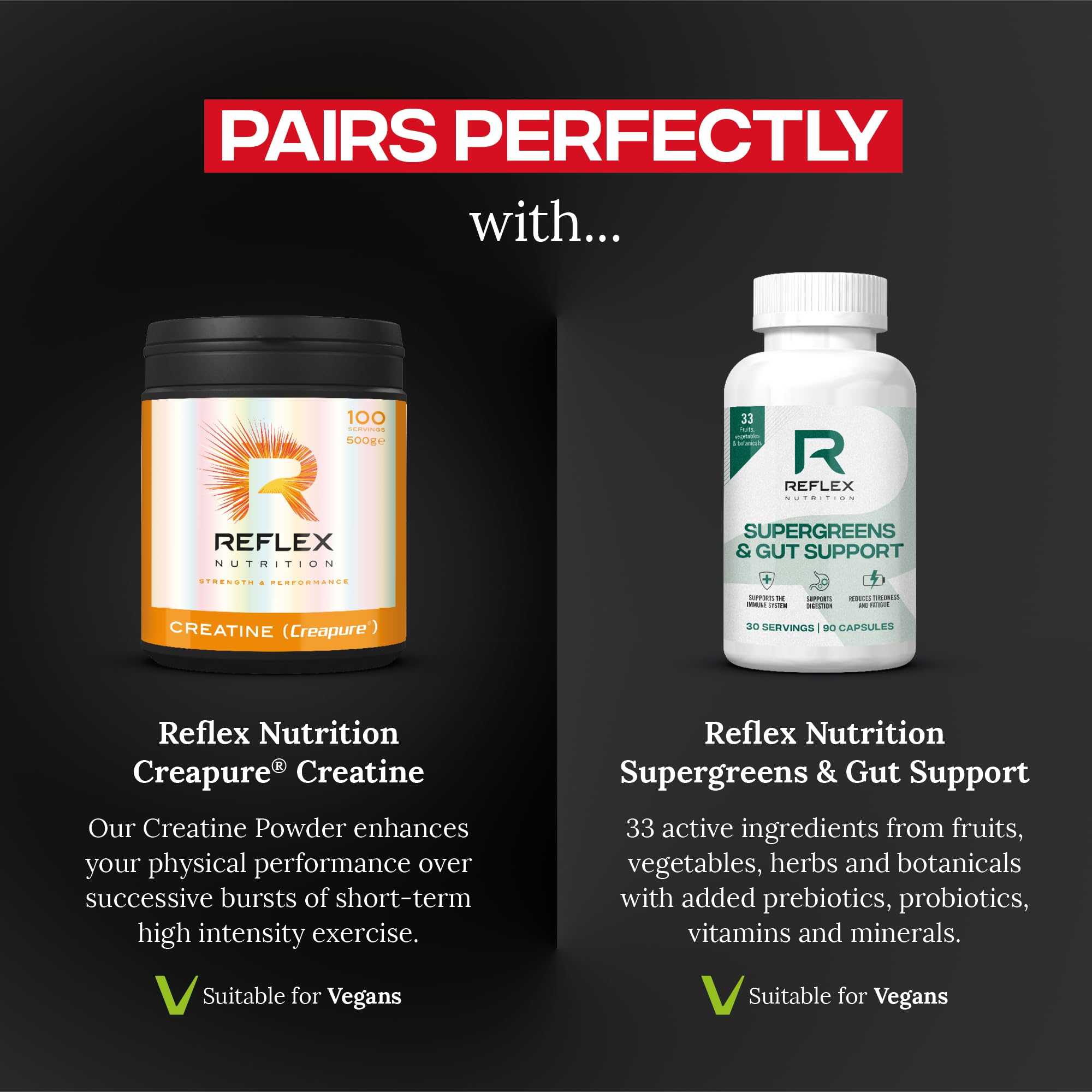 Reflex Nutrition Plant Based Protein Powder - 21g Vegan Protein per Serving (Pea, Brown Rice & Pumpkin Seed Protein) with Digestive Enzymes & Vitamin B12 - Vanilla Bean Flavor (20 Servings) - Ideal for Post-Workout Recovery, Muscle Growth & Vegan Diet Supplement
