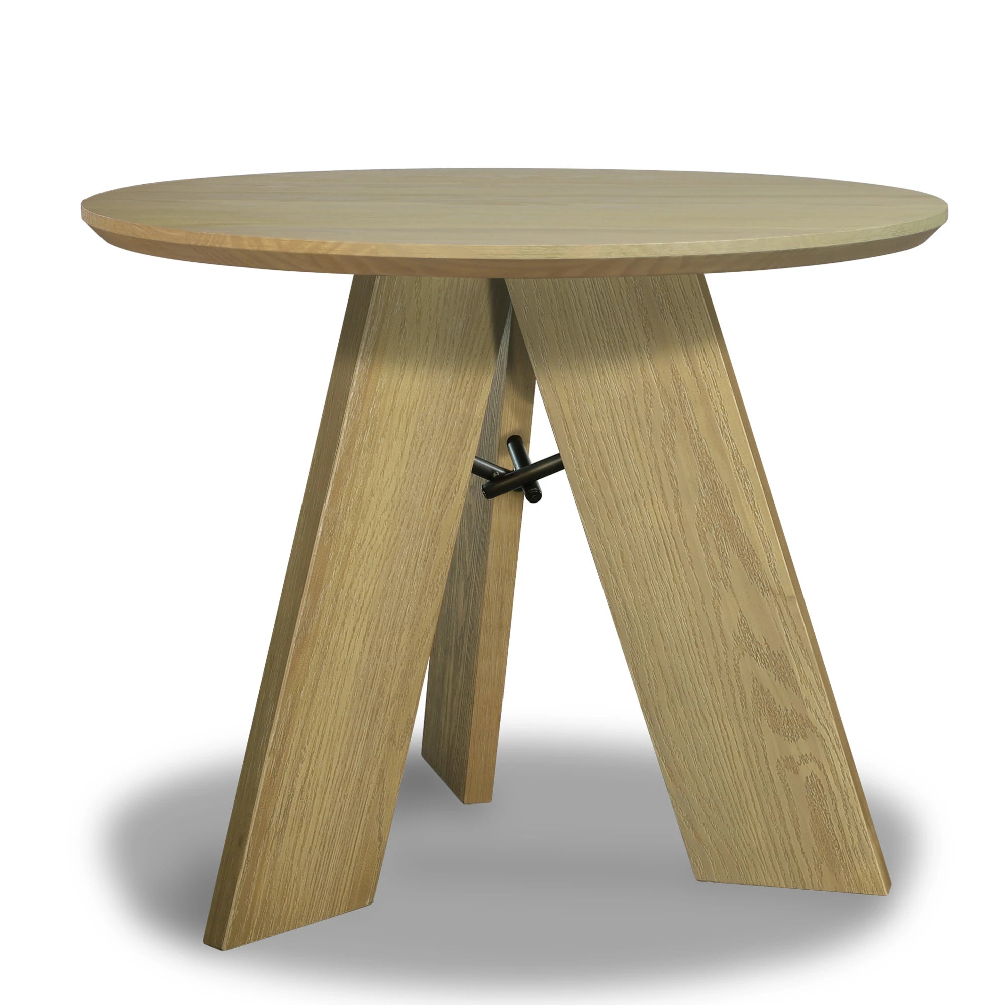 Stylish Cascais Round Dining Table - Modern Wooden Kitchen Table for 4-6 People | Perfect for Small Spaces, Breakfast Nooks & Cozy Family Meals