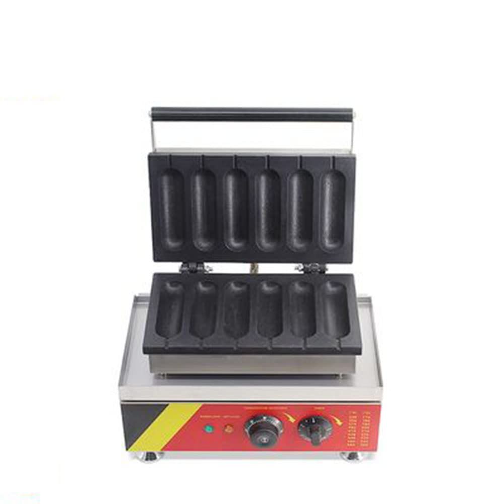 220V Hot Dog Waffle Maker Machine - Non-Stick Electric Hotdog Baker Iron for Street Snack, Party Food & Breakfast - Create Fun Shaped Waffles, Lolly Hotdogs & Unique Snacks at Home