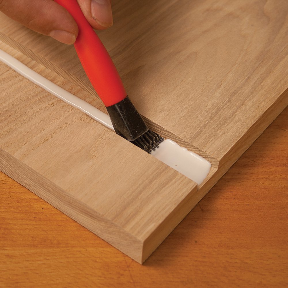 Non-Stick Silicone Wood Glue Brush Applicator Kit with Comb & Squeegee - Reusable Glue Spreader & Tray for Woodworking, Crafts, Arts & Hobby Projects - Perfect for DIY Furniture, Model Making, and Home Repairs