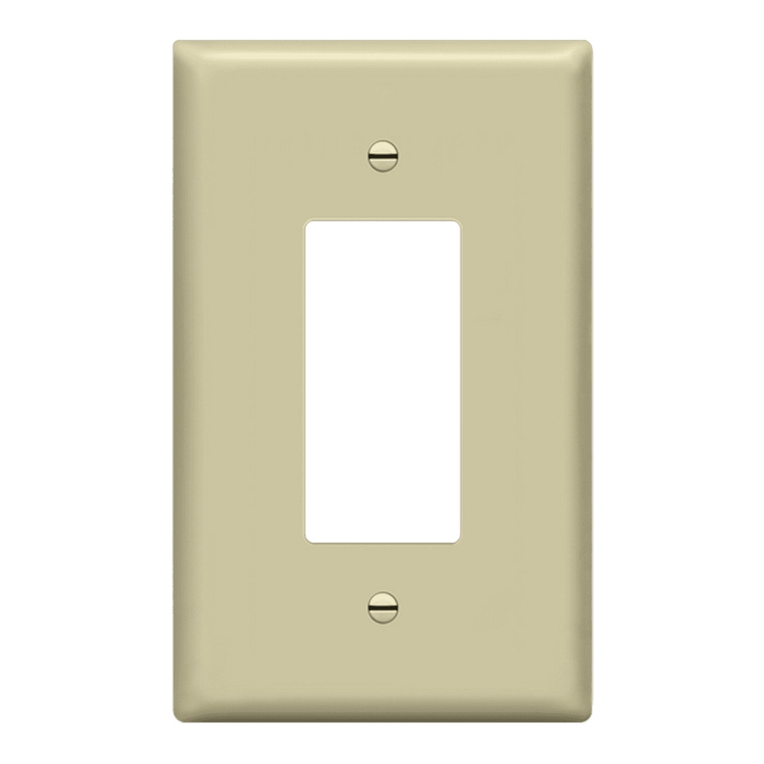 1 Gang Oversized Decorator Rocker Wall Plate in Ivory - Premium Light Switch Cover for Home & Office Decor