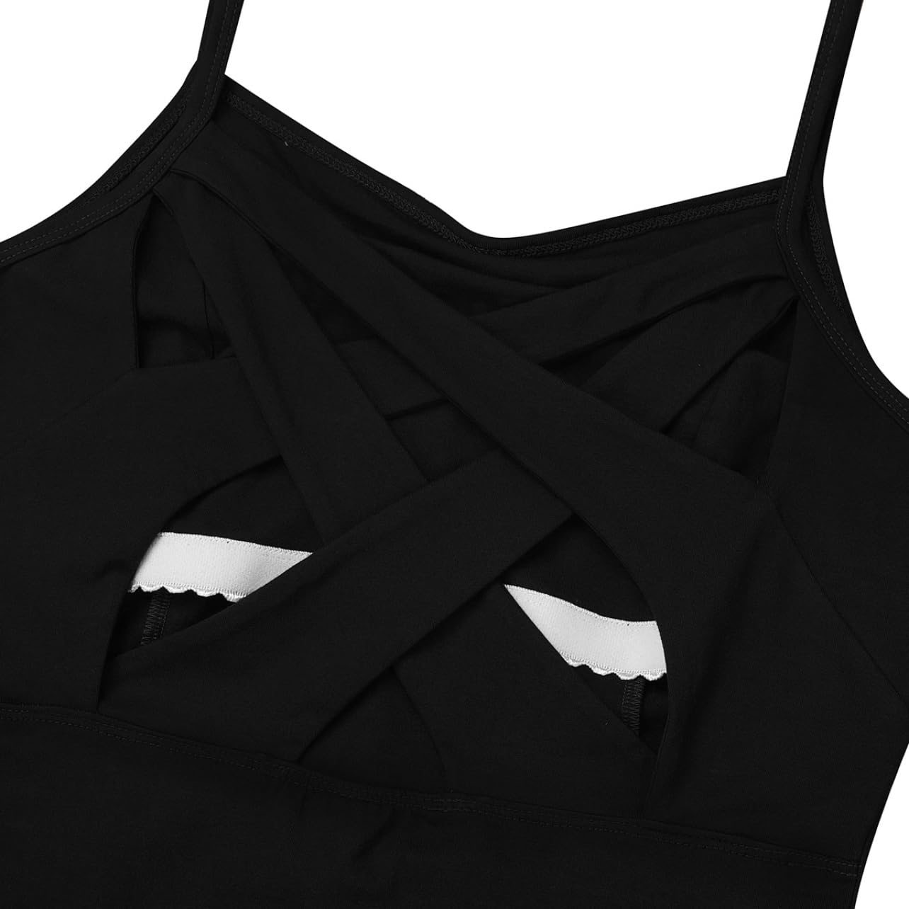 Women's Criss Cross Back Ballet Leotard - Sleeveless Gymnastic Bodysuit for Dance & Yoga Performance - Perfect for Ballet, Contemporary Dance, and Fitness Training