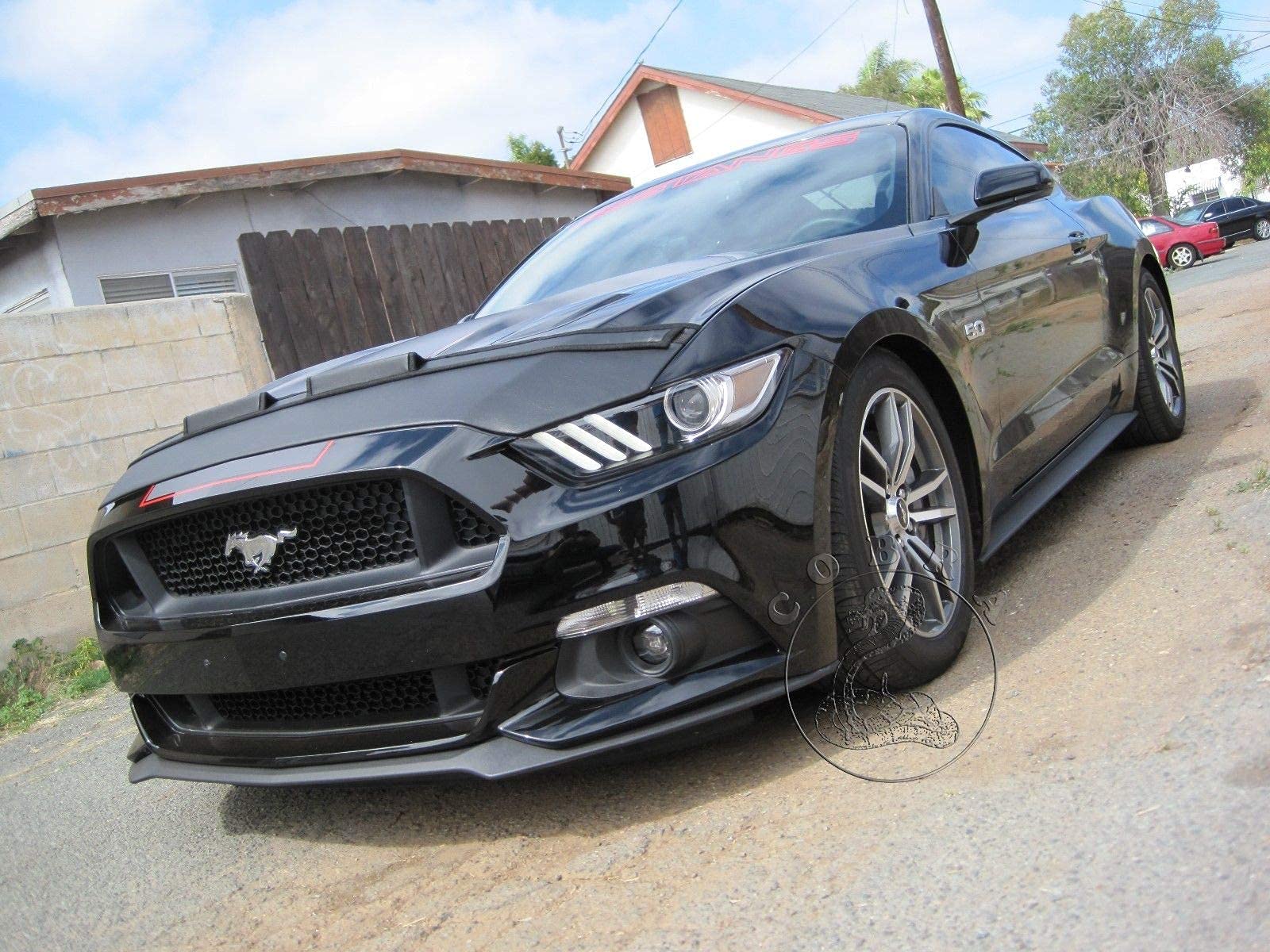 2015-2017 Ford Mustang GT Car Hood Mask Bonnet Bra - Custom Fit Protective Cover for Mustang GT (2015 2016 2017 Models) - Perfect for Road Trips, Car Shows & Daily Protection