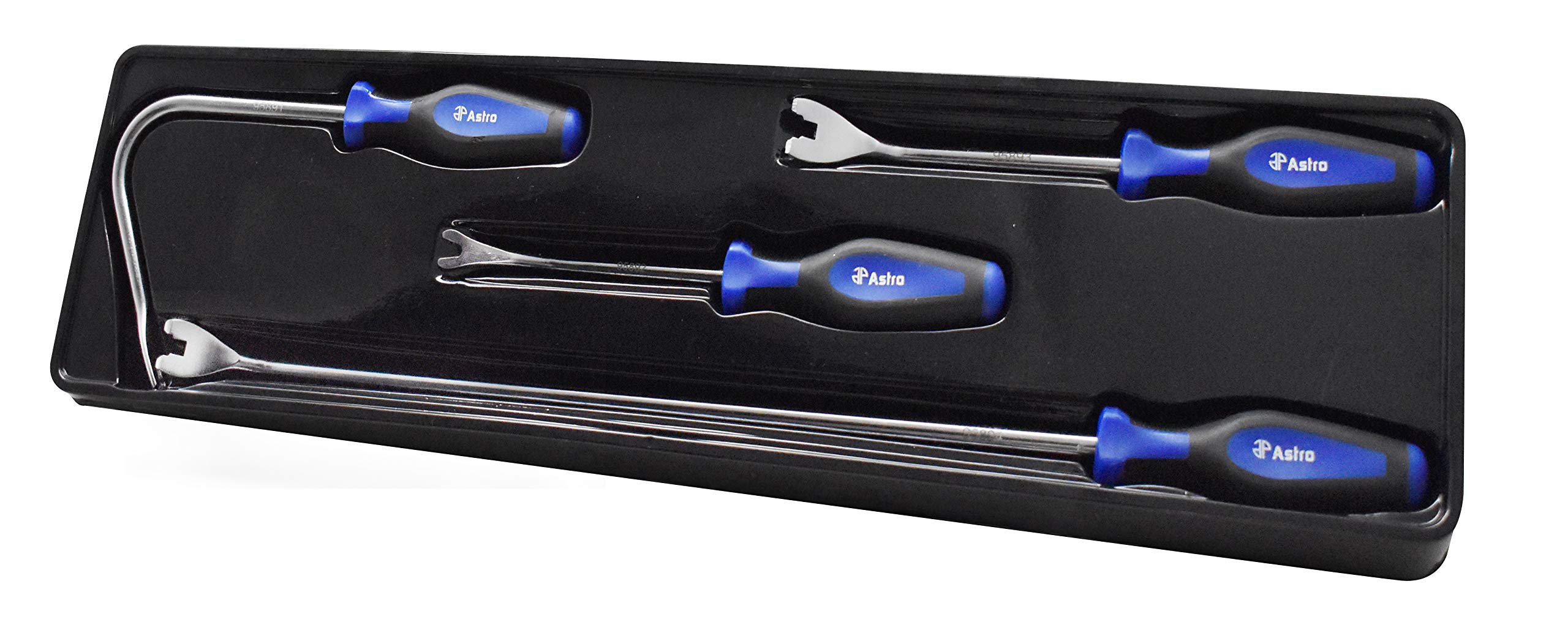 Astro Pneumatic 9589 4-Piece Upholstery Tool Set for Auto Interior Repair - Professional Car Seat & Headliner Installation Tools for DIY & Auto Shops
