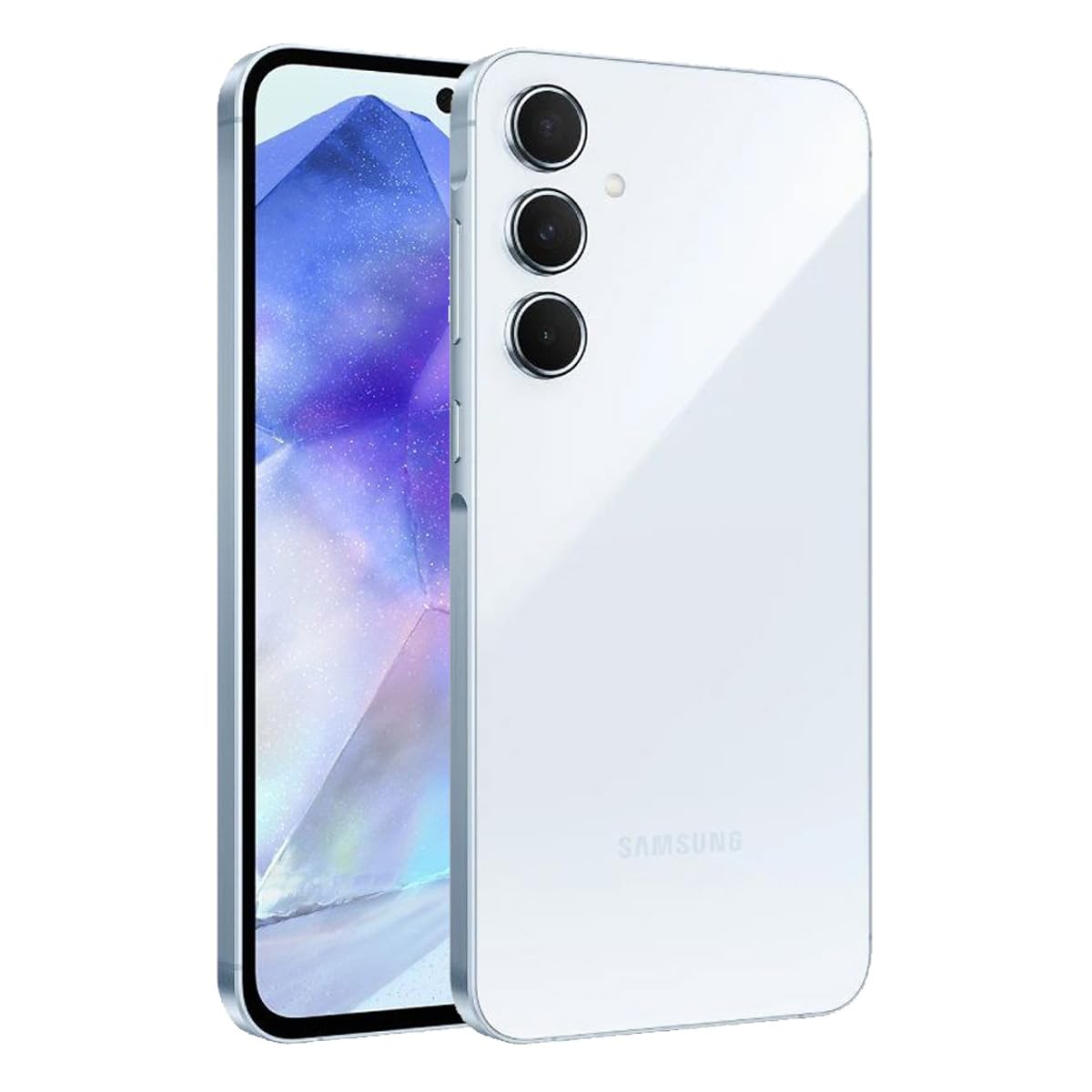 Samsung Galaxy A55 5G Unlocked Smartphone 128GB Dual SIM GSM Android Phone (Latin Variant/US Compatible LTE) - Awesome Ice Blue - Perfect for Travel, Work & Streaming