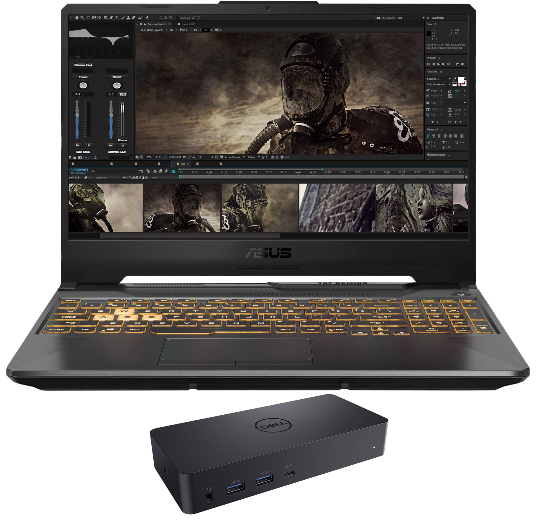 ASUS TUF F15 Gaming Laptop - Intel i5-10300H 4-Core Processor, 8GB RAM, 1TB SSD, GTX 1650, 15.6