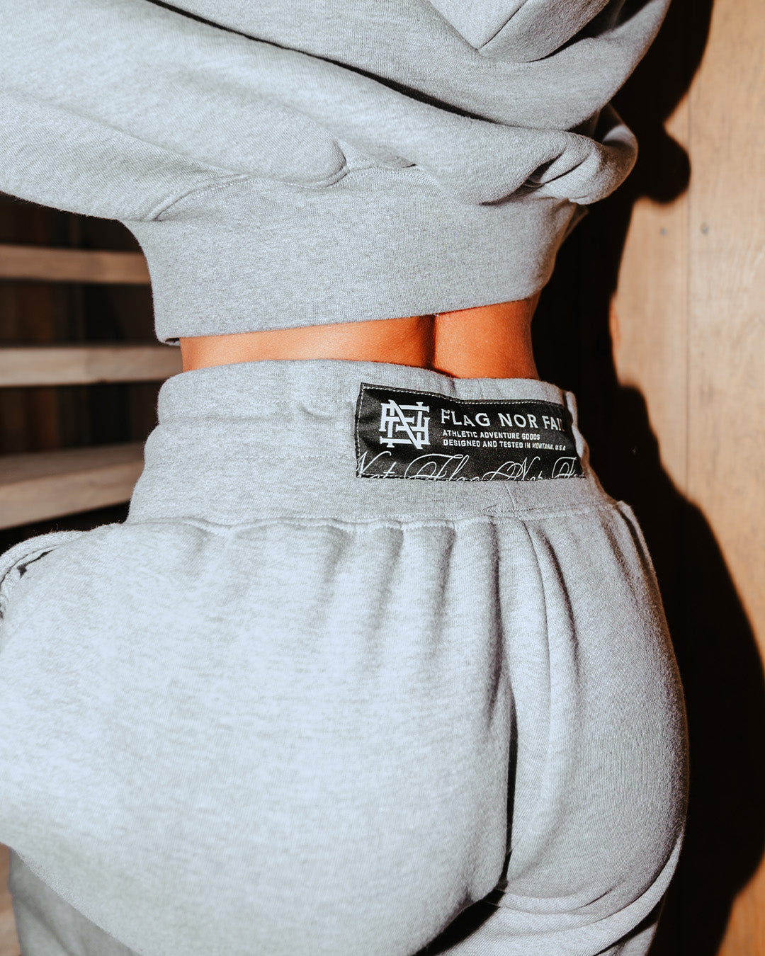 Women's Oversized Sweatpants - Soft & Comfortable Fleece Joggers in Heather Grey for Lounge, Yoga & Casual Wear