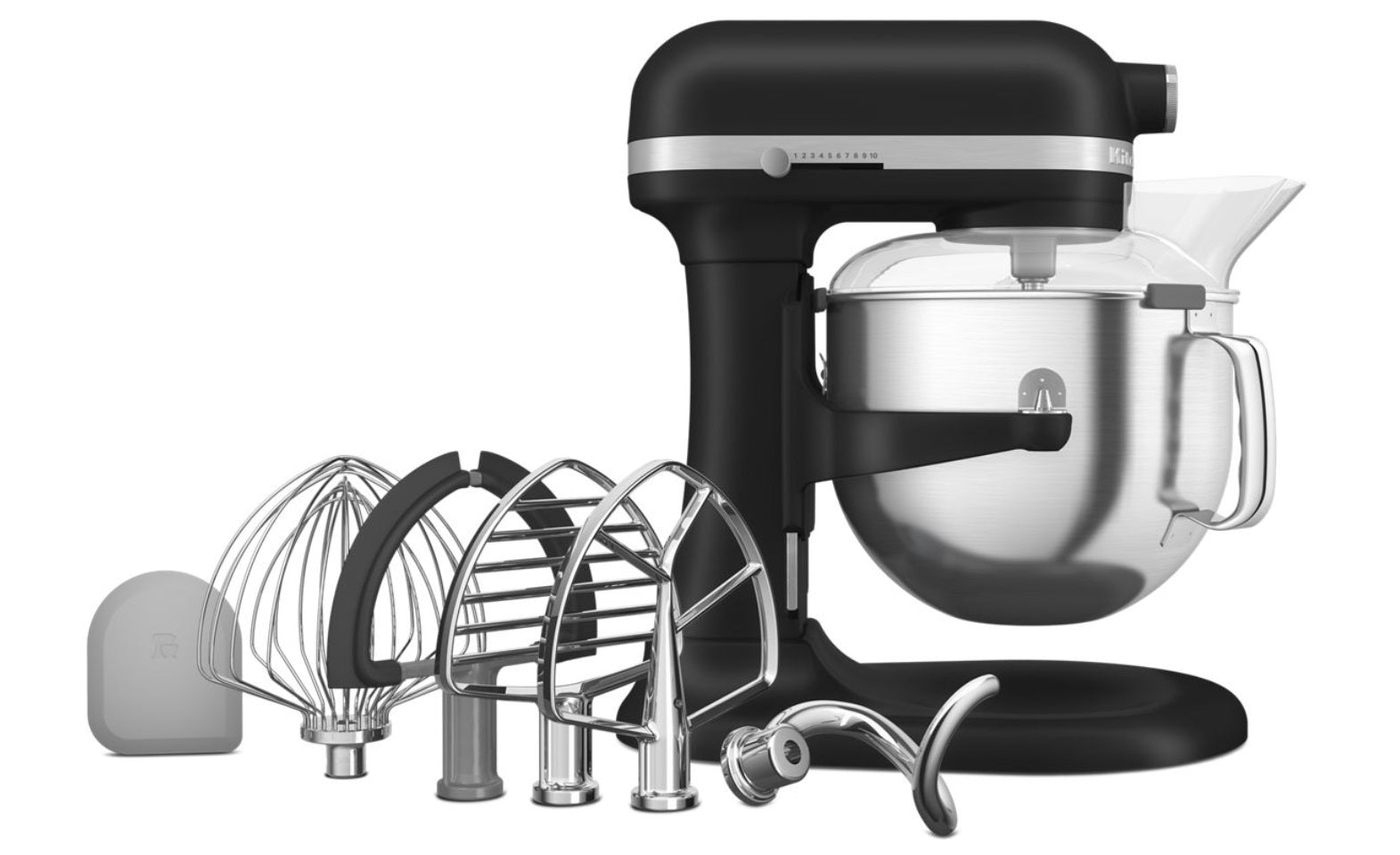 KitchenAid KSM70SNDXBM 7-Quart Bowl Lift Stand Mixer - Black Matte | Professional Heavy-Duty Mixing for Baking, Dough Kneading & Cake Decorating | Perfect for Home Bakers & Commercial Kitchens