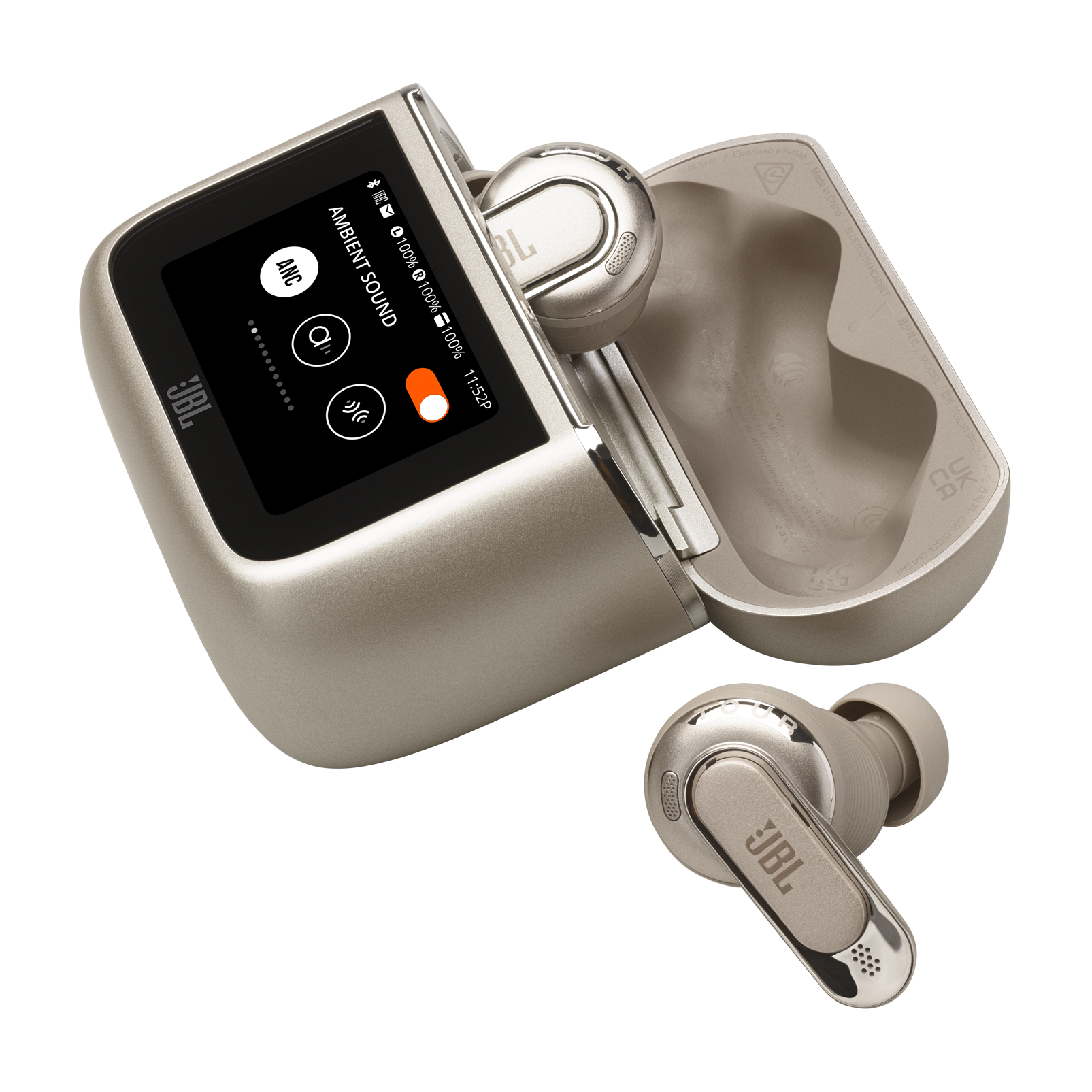 JBL Tour Pro 3 True Wireless Noise Cancelling Earbuds with Smart Charging Case - Bluetooth 5.3, 40H Playtime, IPX5 Waterproof for Gym, Running, Travel & Work Calls