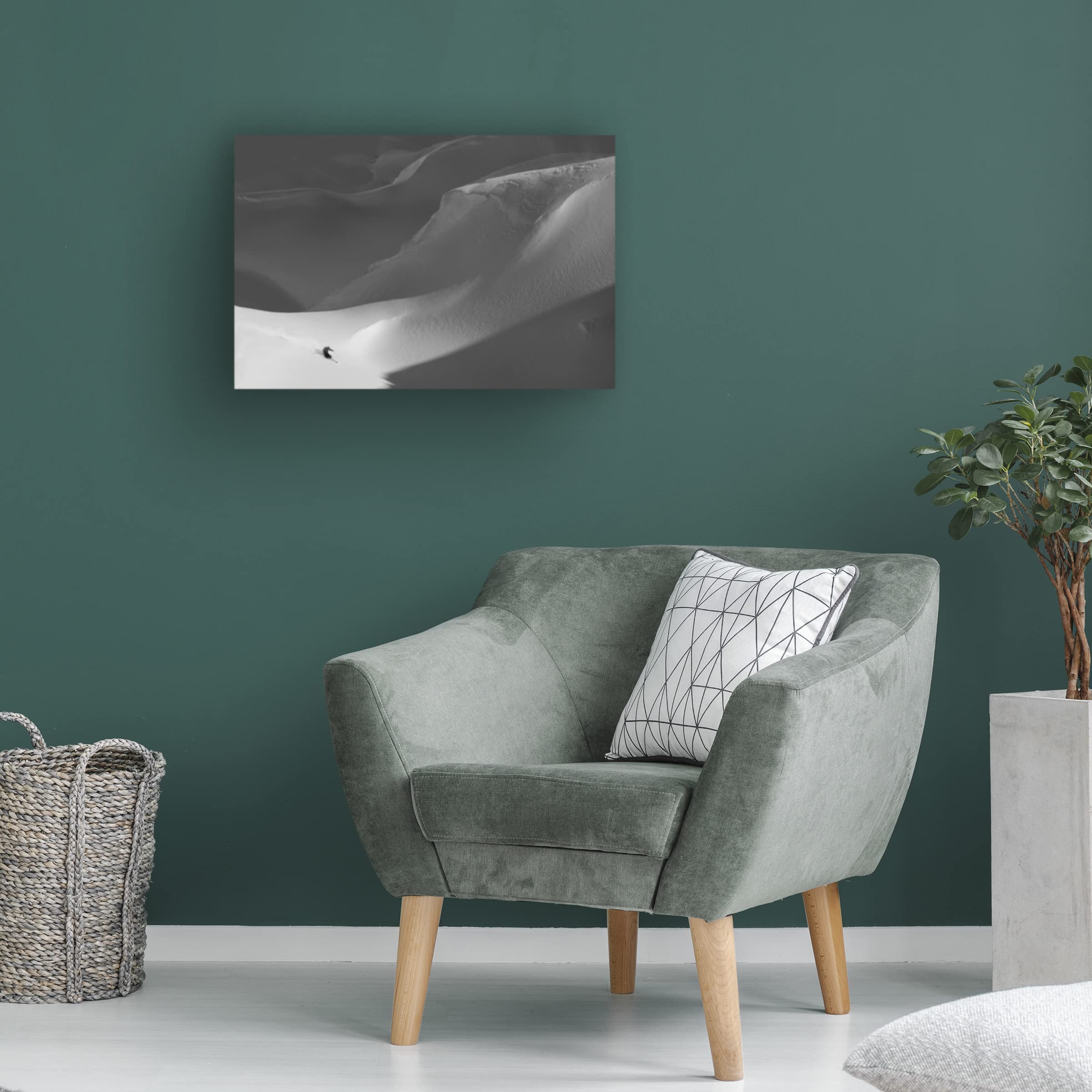 Trademark Fine Art 'The Ski' Canvas Art by Passion on Tempestuous Ground Peter - Premium Wall Decor for Living Room, Bedroom & Office