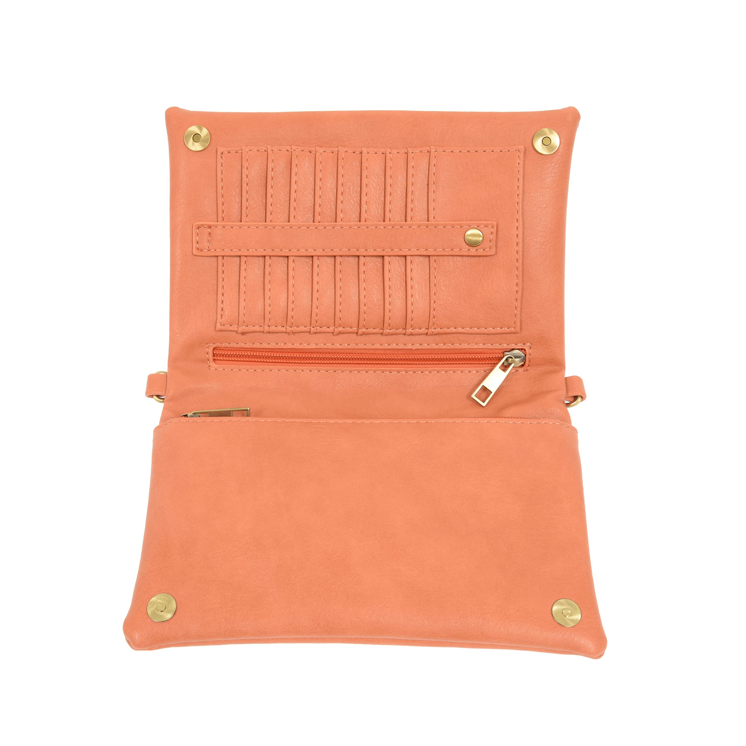 Joy Susan Vegan Leather Crossbody Bag with Multiple Pockets - Cute Kitty Design for Women, Perfect for Travel, Shopping & Everyday Use