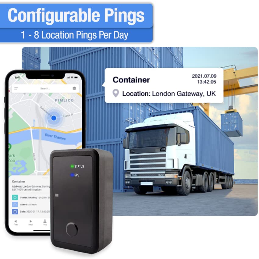 Rewire Security AT50 4G LTE GPS Tracker for Vehicles & Assets - 5 Year Battery Life with 12 Months Service - Real-Time Tracking for Fleet Management, Equipment Monitoring & Anti-Theft Protection