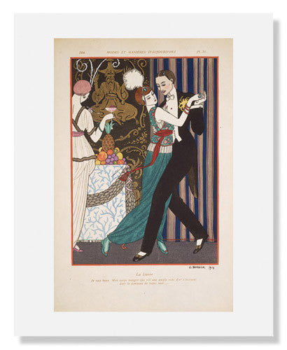 George Barbier La Danse Art Print - Vintage French Illustration Poster for Home & Office Decor | Perfect for Living Room, Bedroom, or Gift