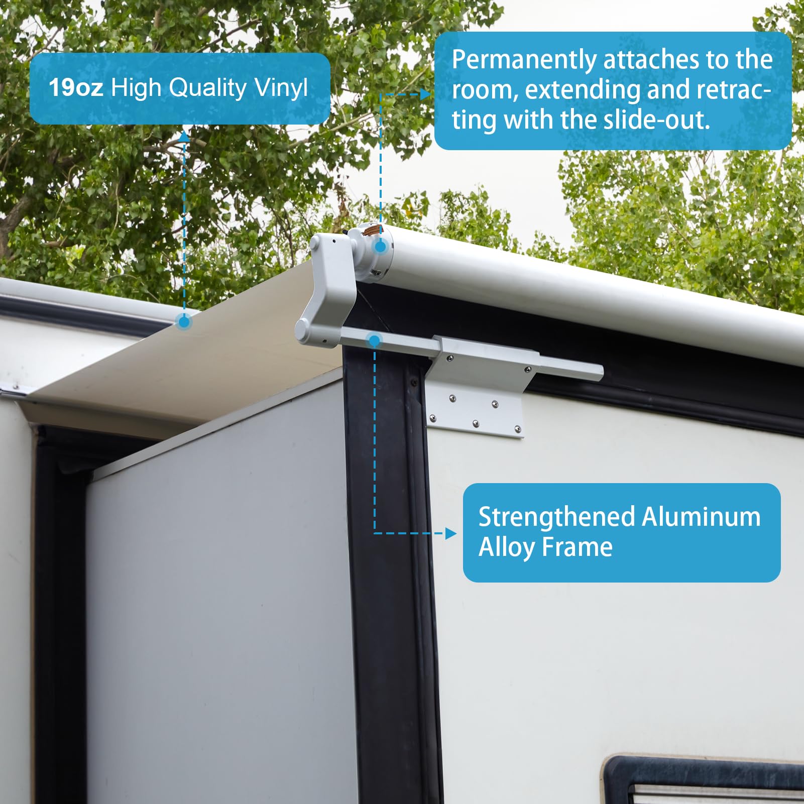 Kohree RV Slide Out Awning - 7'9