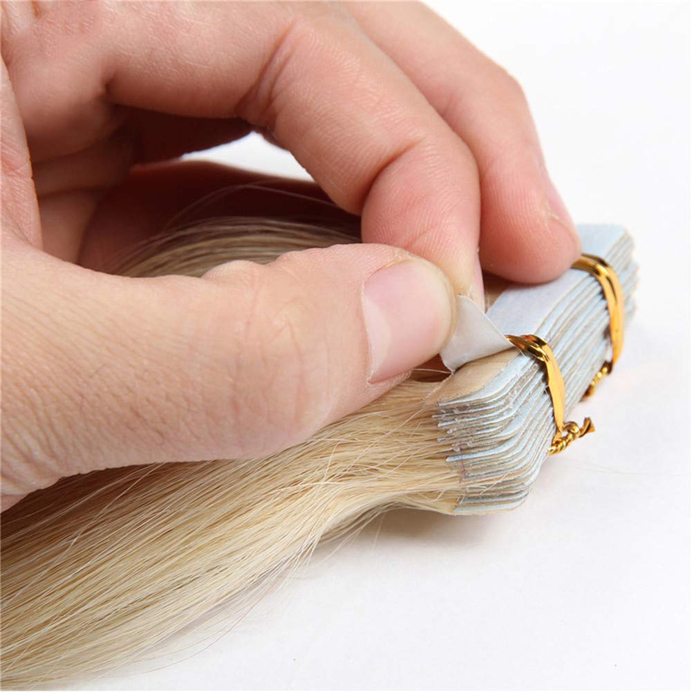 RemeeHi 20-Piece Natural Curly Tape-In Hair Extensions 24 Inch 60g - 18# Dark Ash Blonde for Volume & Length - Perfect for Weddings, Parties & Daily Styling
