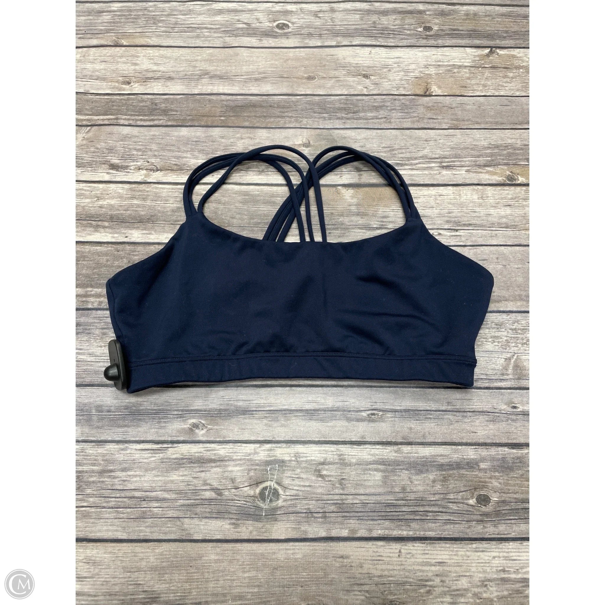GapFit Women's Athletic Sports Bra - Medium, Navy Blue - High Support for Running, Yoga & Workouts
