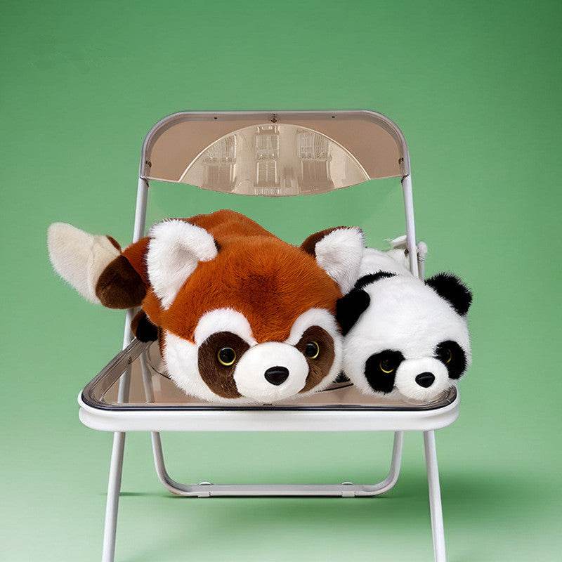 Reversible Panda Plush Toy - Cute Flip Stuffed Animal for Kids, Soft & Huggable Panda Bear - Perfect for Bedroom Decor, Gift, and Cuddling