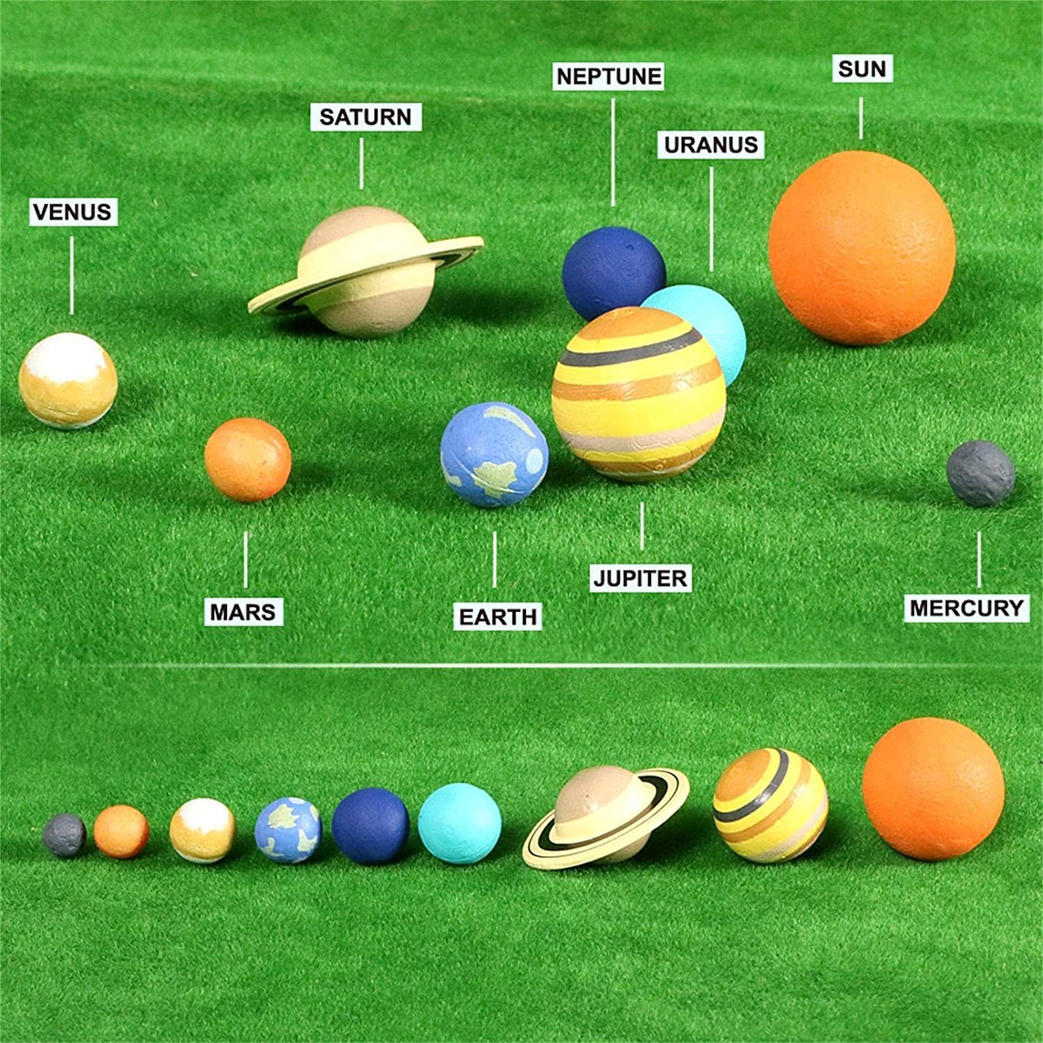 9-Piece Solar System Stress Balls Set - Anti Stress Squishy Planets for Kids & Adults - Educational Astronomy Toy, Space Party Favors - Perfect for Classroom Learning, Birthday Gifts & Stress Relief