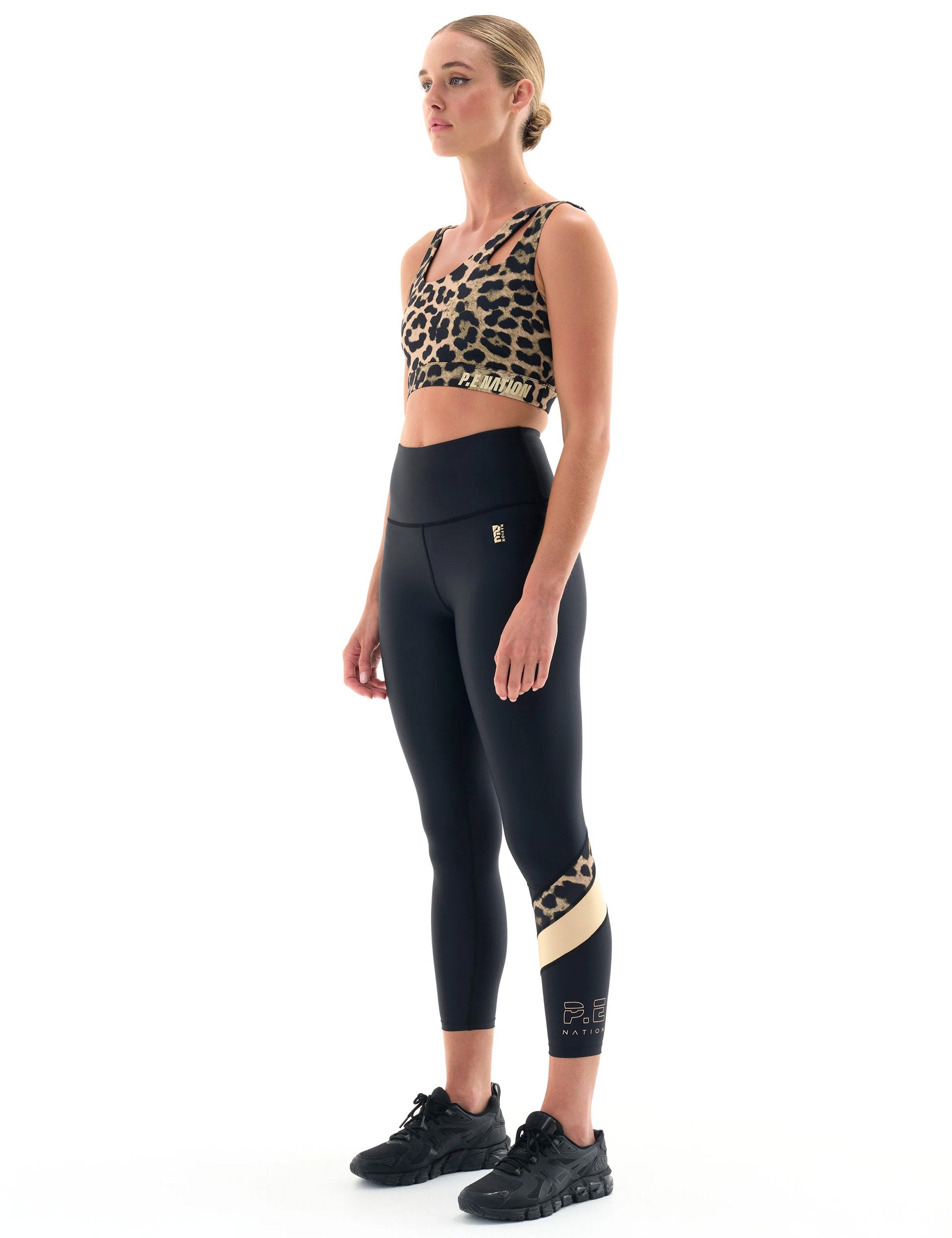 High-Waisted Alignment Legging - Black - Perfect for Yoga, Pilates & Workouts