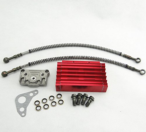 High-Performance Engine Oil Cooler & Cooling Radiator Hose for 125cc Pit Bikes, Dirt Bikes & Monkey Bikes - Upgrade Your Ride for Off-Road Racing & Trail Adventures