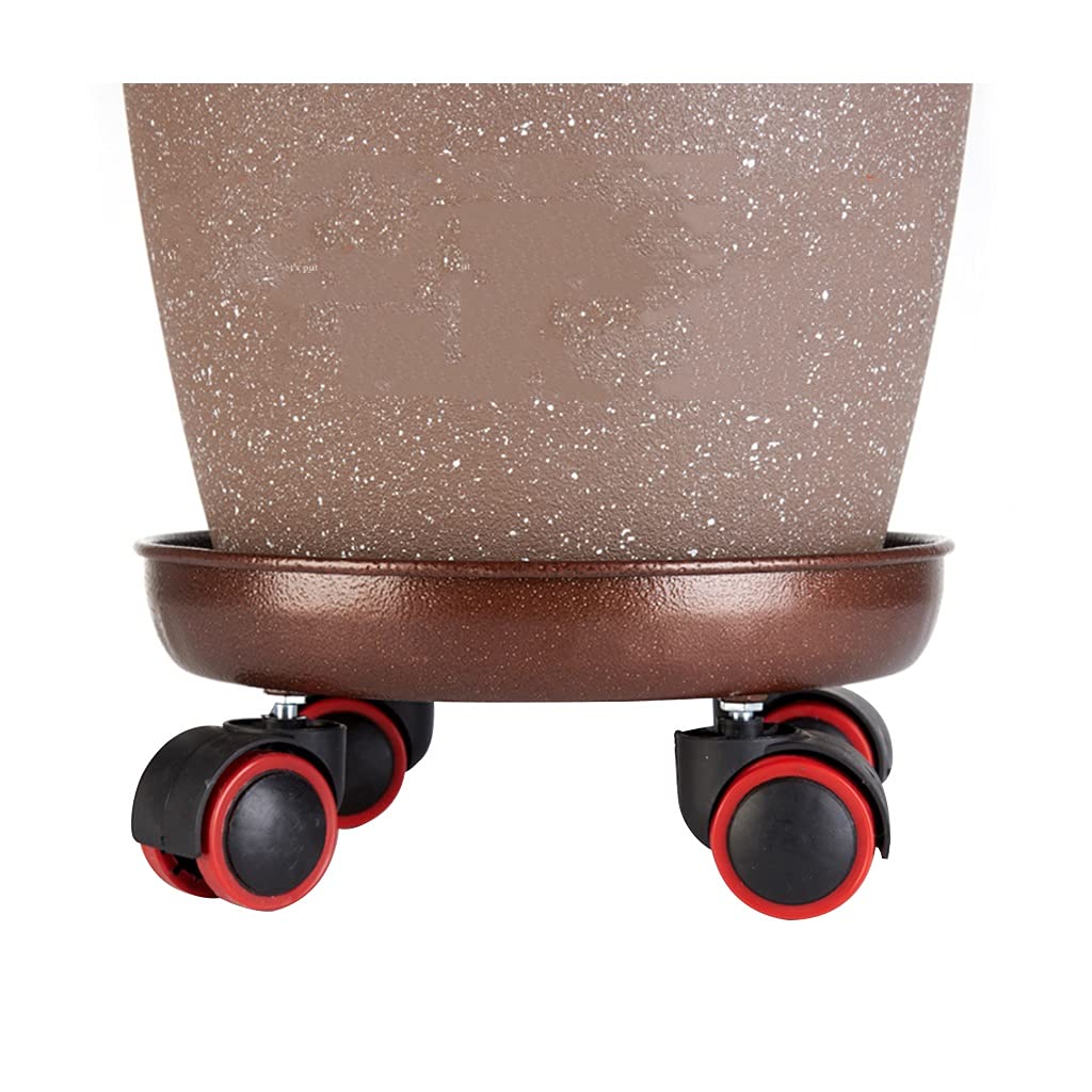 Heavy Duty Iron Plant Trolley Tray with Wheels - 13
