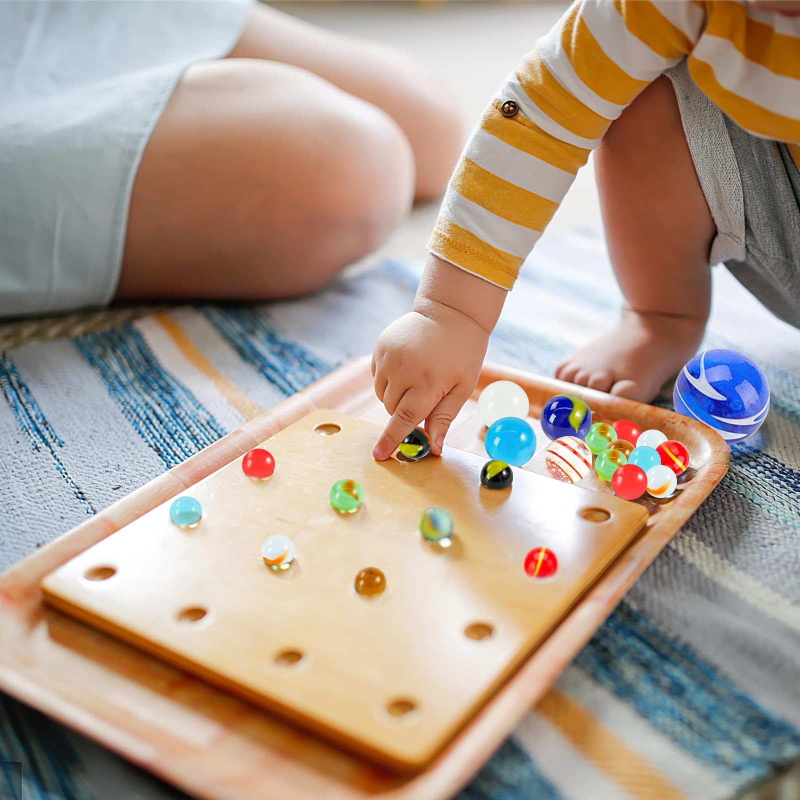 Shindel 85PCS Glass Marbles for Kids - Assorted Sizes for Classic Marble Games, Educational Toys & Stress Relief - Perfect Gift for Children's Birthday & Family Game Night