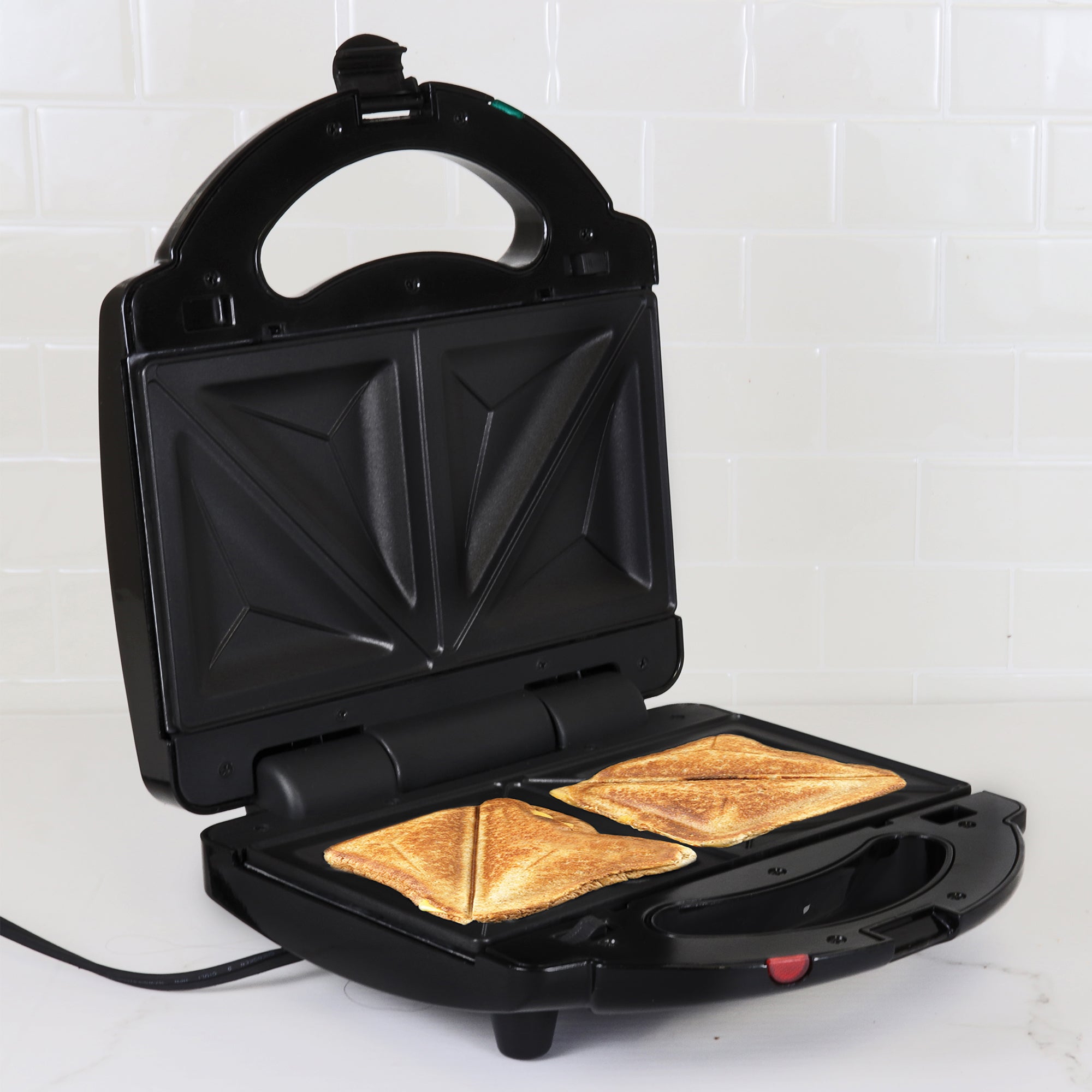 Total Chef 4-in-1 Electric Waffle Maker & Indoor Grill with Removable Non-Stick Plates - Sandwich Maker, Panini Press, Griddle & Toaster for Grilled Cheese, Breakfast, Omelets - Perfect for Home Kitchen, Camping & Small Spaces