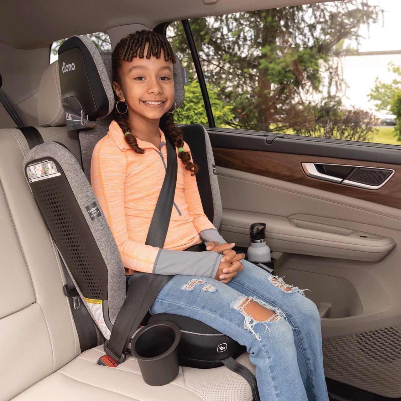 Diono Monterey® 6DXT SafePlus® High Back Booster Car Seat for Kids - Premium Safety & Comfort for Travel - Perfect for School, Road Trips & Family Adventures