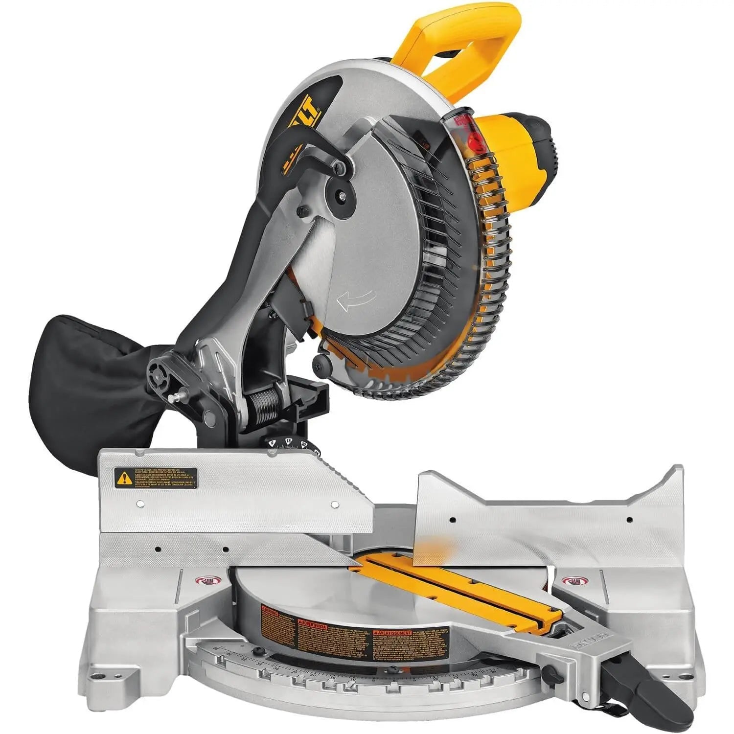 DEWALT DWS715 12-Inch Single Bevel Compound Miter Saw - Professional Woodworking Tool for Precise Cuts in Crown Molding, Baseboards & Framing Projects