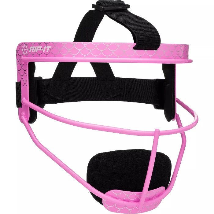 Rip It Play Ball Collection Girls Softball Fielding Mask - Youth Face Protection for Fastpitch & Slowpitch Games - Perfect for Practice, Games & Tournaments