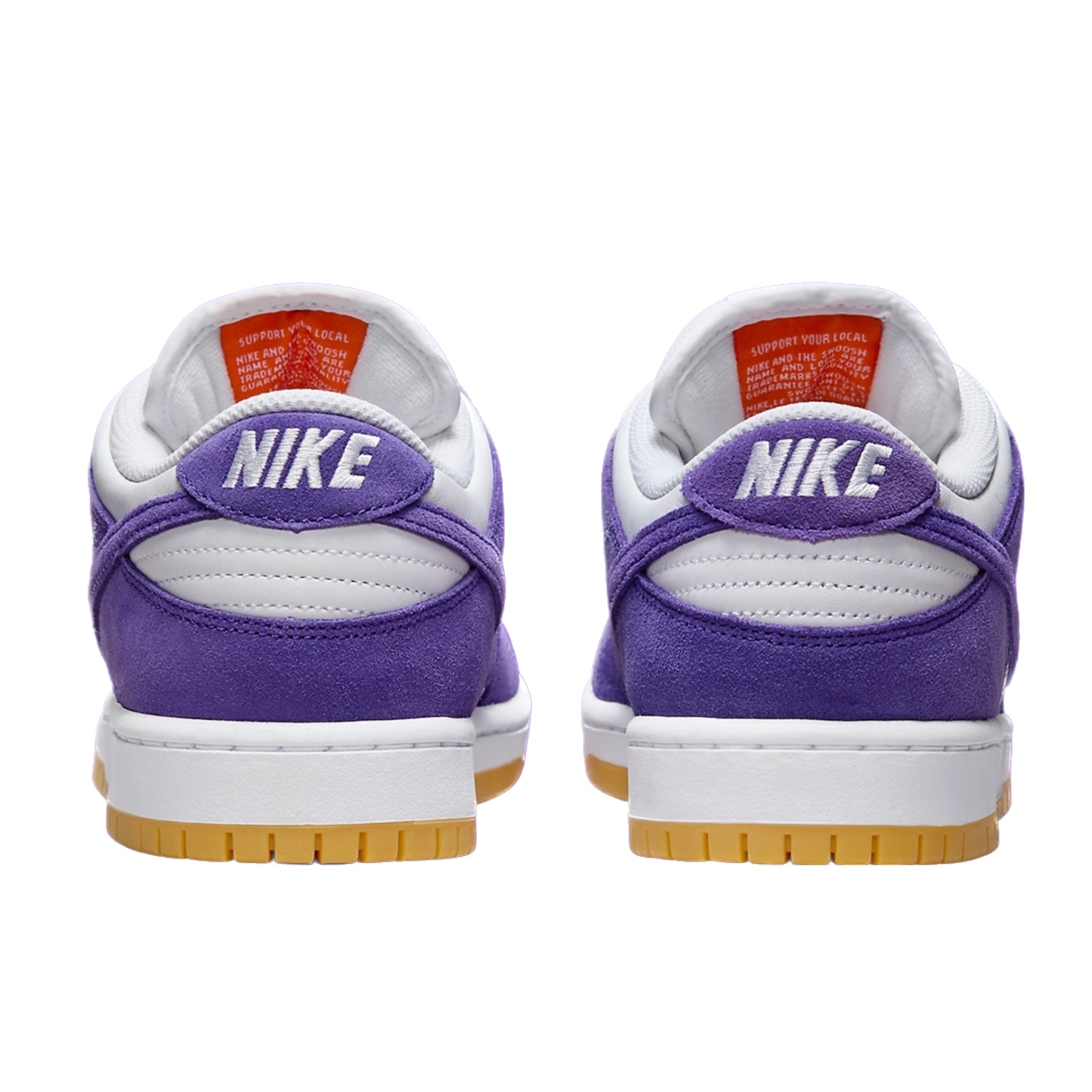 Nike SB Dunk Low Pro ISO Orange Label Court Purple White Gum Light Brown Skateboarding Shoes for Men - Perfect for Streetwear, Skateboarding & Casual Wear