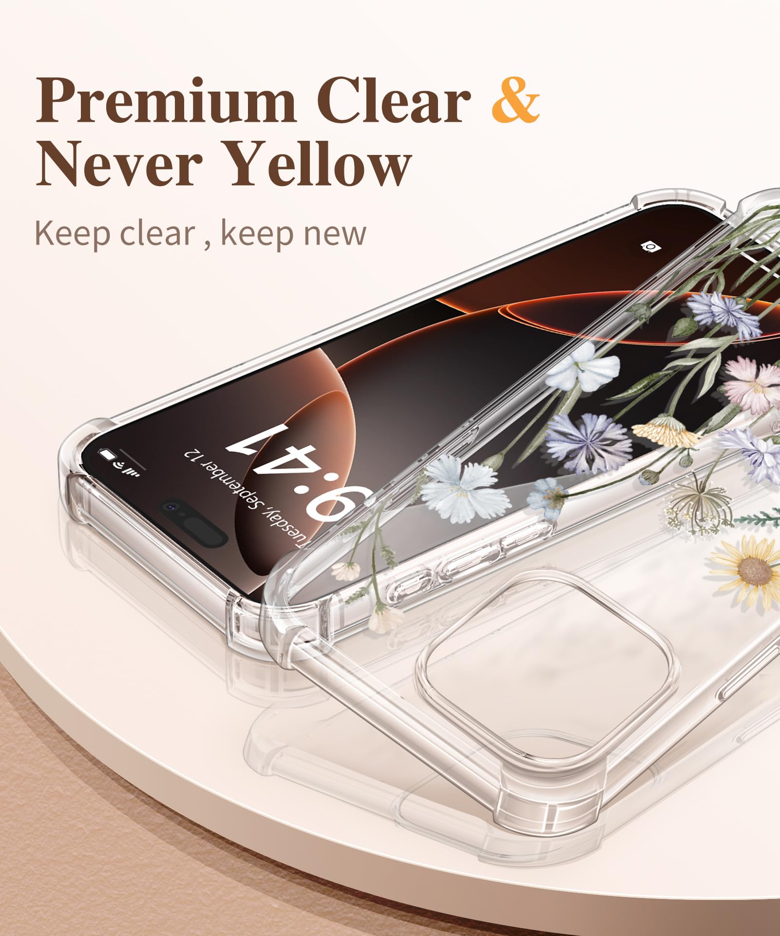 GVIEWIN iPhone 16 Pro Case 6.3