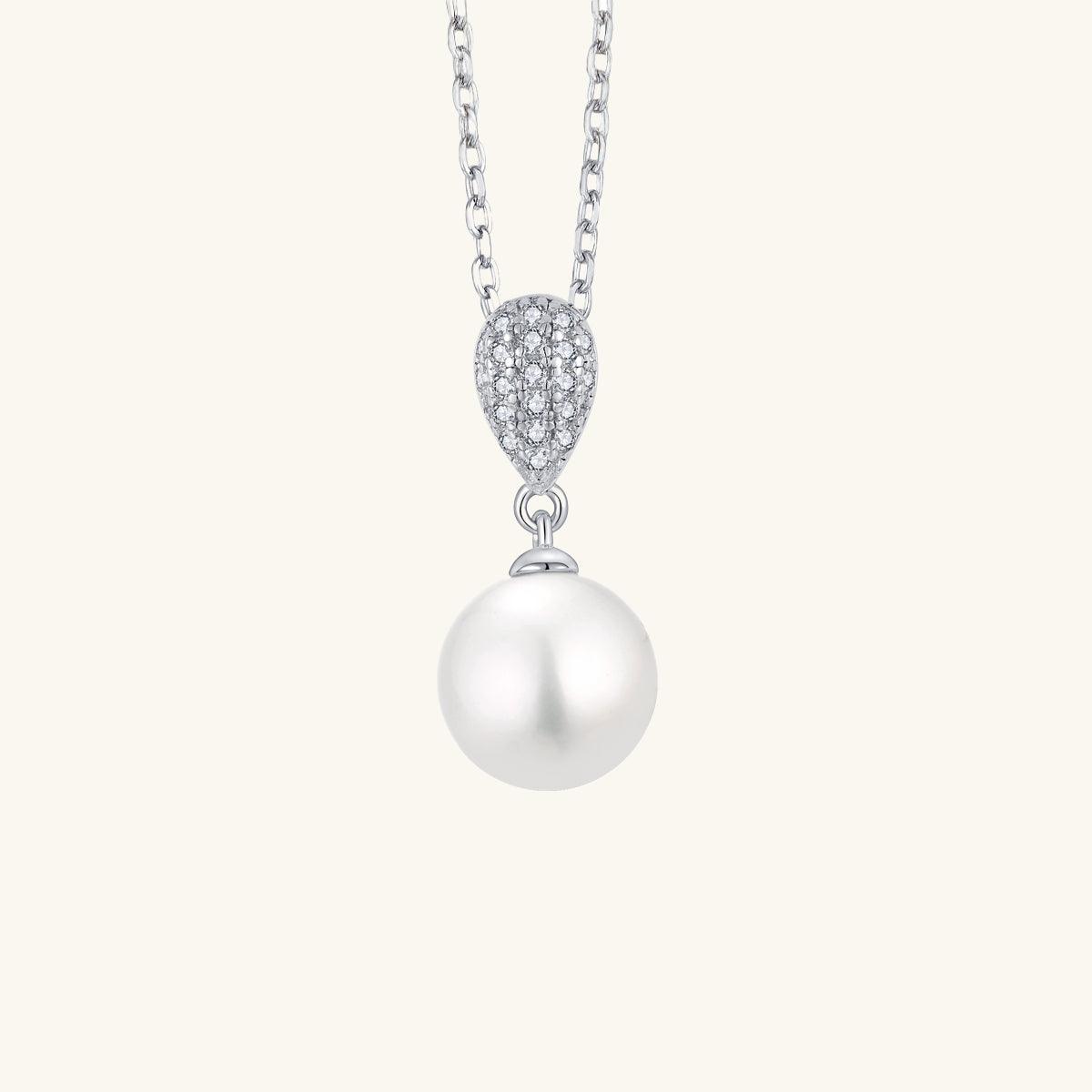 Vigorous Pearl Pendant Necklace for Women - Elegant White Pearl Jewelry Gift for Birthday, Anniversary & Special Occasions