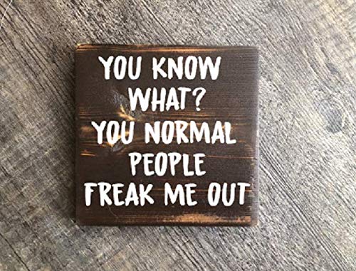 5.5x5.5 Inch Wooden Hanging Sign - Rustic Farmhouse Home Decor for Kitchen, Office & Bar | Unframed Wall Art with White House Design | Perfect for Country Style Home Decoration & Gift Giving