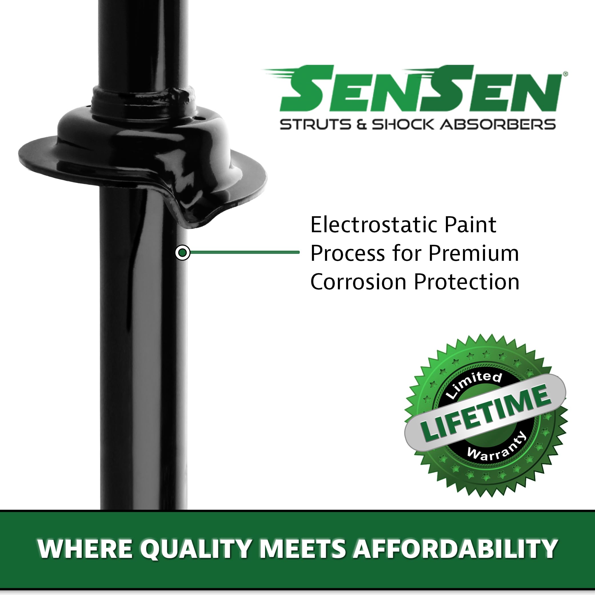 SENSEN 9214-0634 Front Right Suspension Strut Assembly - OE Grade Replacement for 2010-2012 Subaru Legacy with Automatic Transmission | Durable Shock Absorber for Smooth Ride & Enhanced Handling | Perfect for City Commuting & Highway Driving