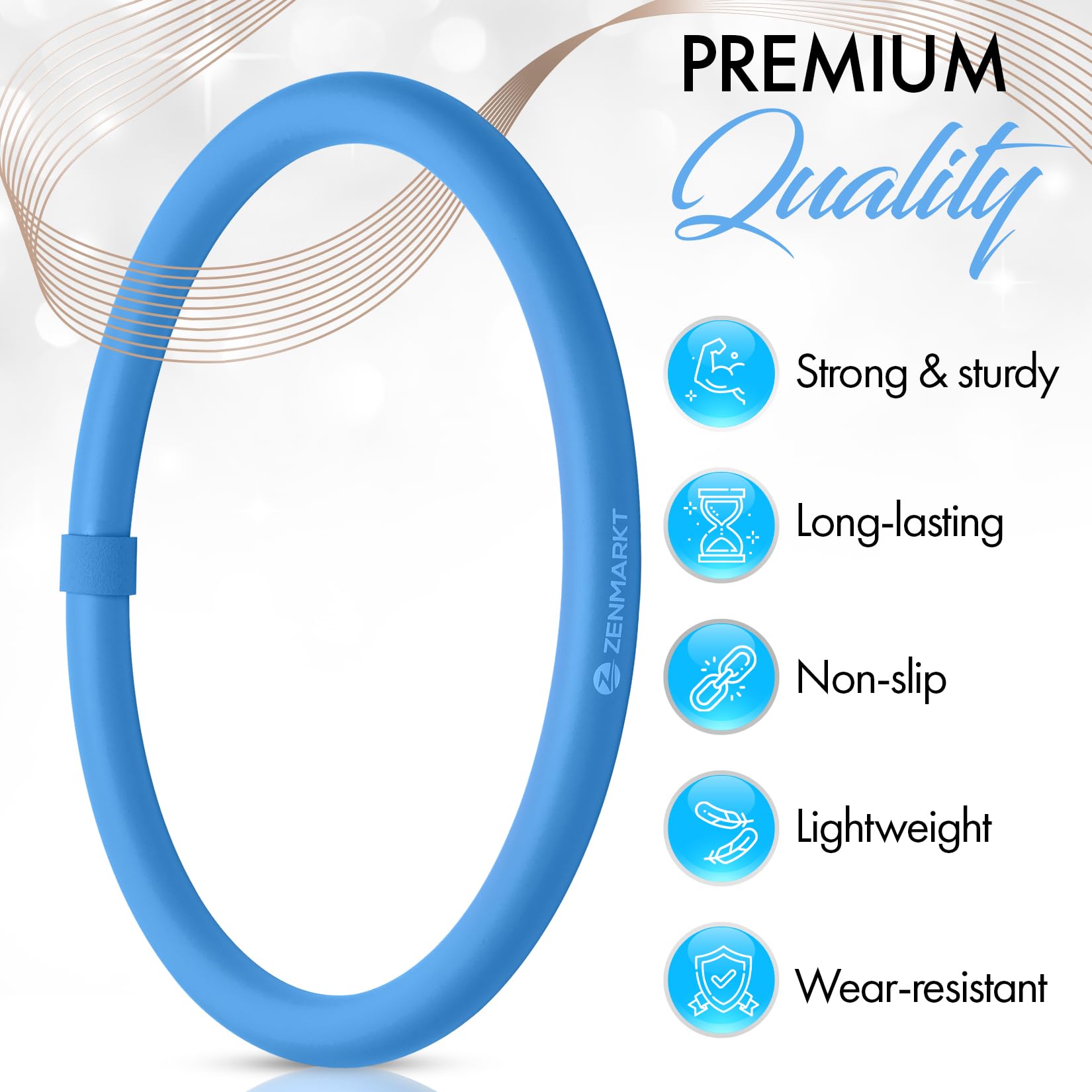 Weighted Arm Hoop for Adults - Mini Hula Hoop for Upper Body Workout - Strengthen Arms & Shoulders - Lightweight Portable Fitness Equipment - Perfect for Home Gym, Office Breaks & Outdoor Exercise