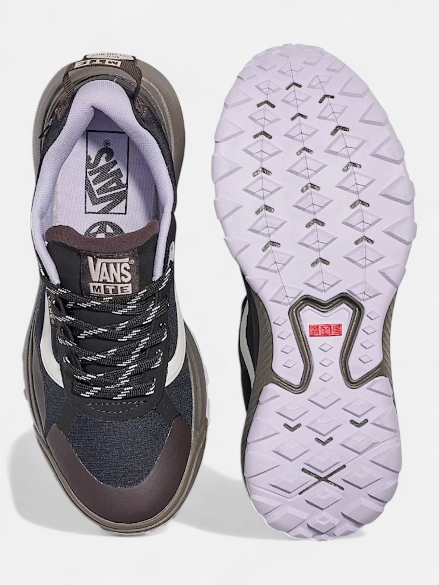 Vans MTE Crosspath Sneakers - Black & Purple Waterproof Hiking Shoes for Men & Women | Outdoor Adventure, Trail Running & Casual Wear