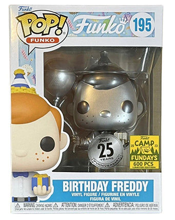 Funko Pop! Birthday Freddy (Metallic) - 2023 Fundays Exclusive Limited Edition of 600 - Perfect for Collectors & Birthday Gifts