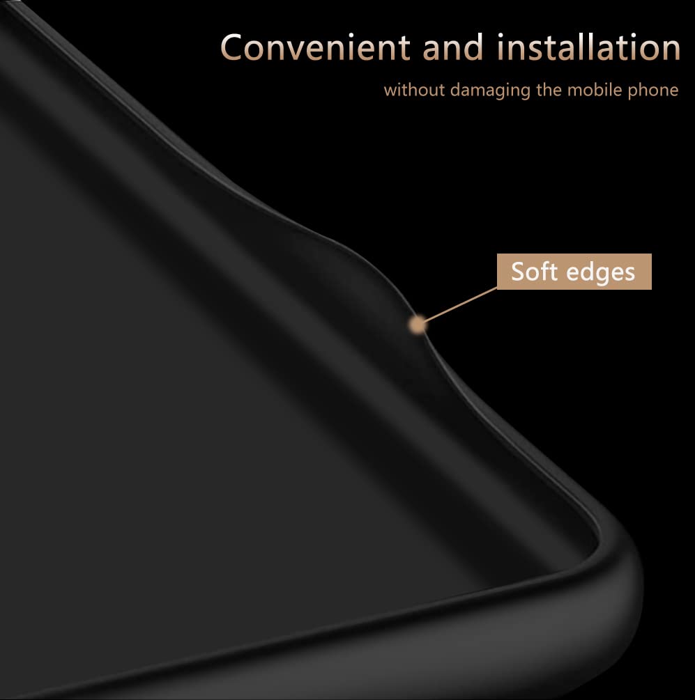 Premium Soft TPU Artificial Leather Case for OnePlus 8 - Ultra Lightweight & Camera Protection Cover (Black) | Not Compatible with Verizon | Perfect for Daily Use, Travel & Work