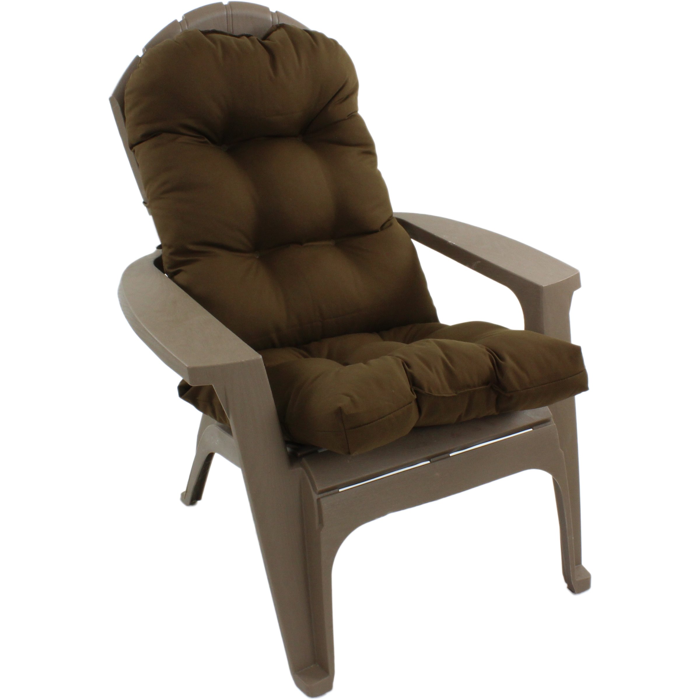 Durable Indoor/Outdoor Adirondack Chair Cushion - Waterproof & UV Resistant - 1 Pack Brown - Perfect for Patio, Deck, Garden & Poolside Relaxation