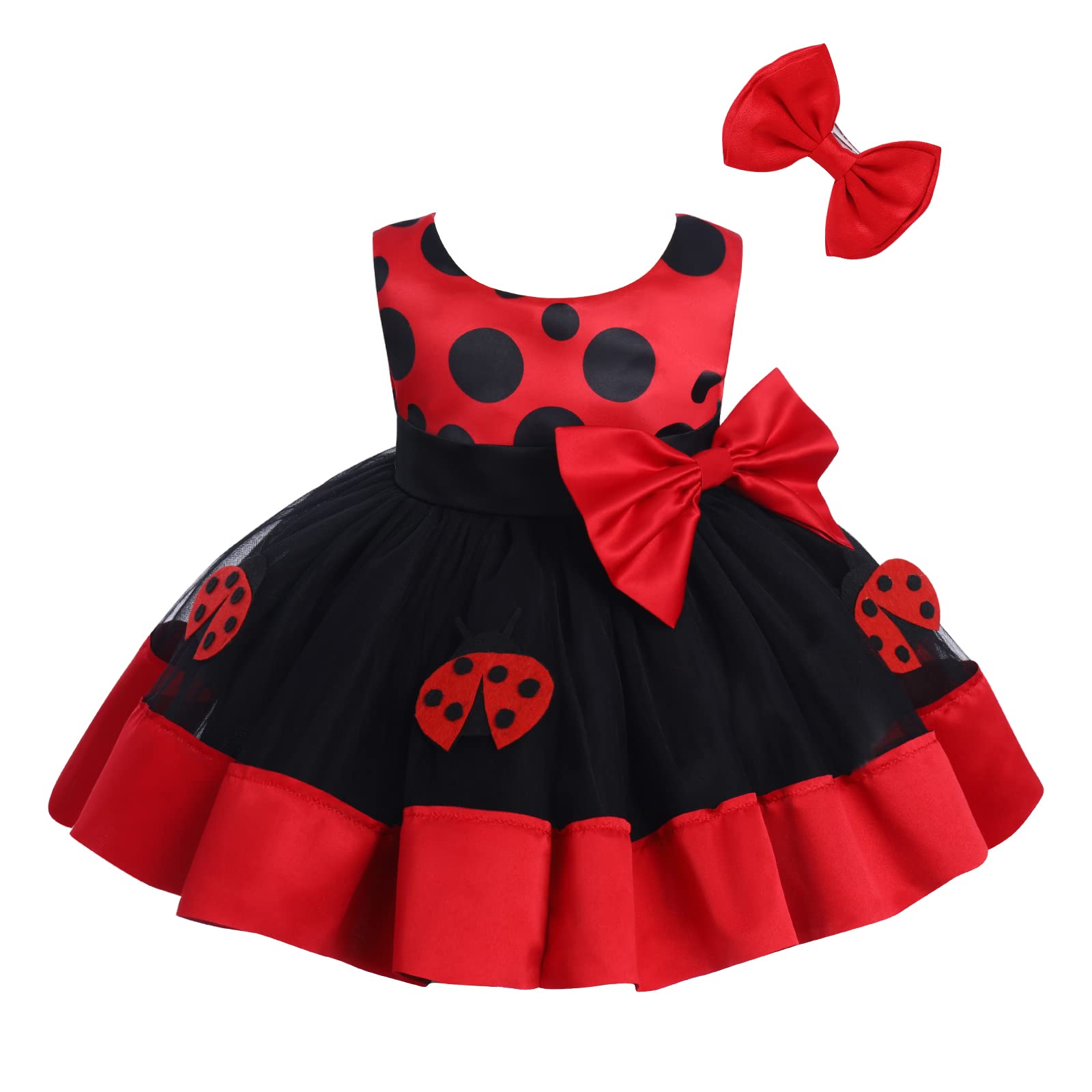 Baby Girl Princess Tutu Dress & Headband Set - Cake Smash Outfit, 1st Birthday Photoshoot, Baptism Dress - Perfect for Birthday Parties & Special Occasions