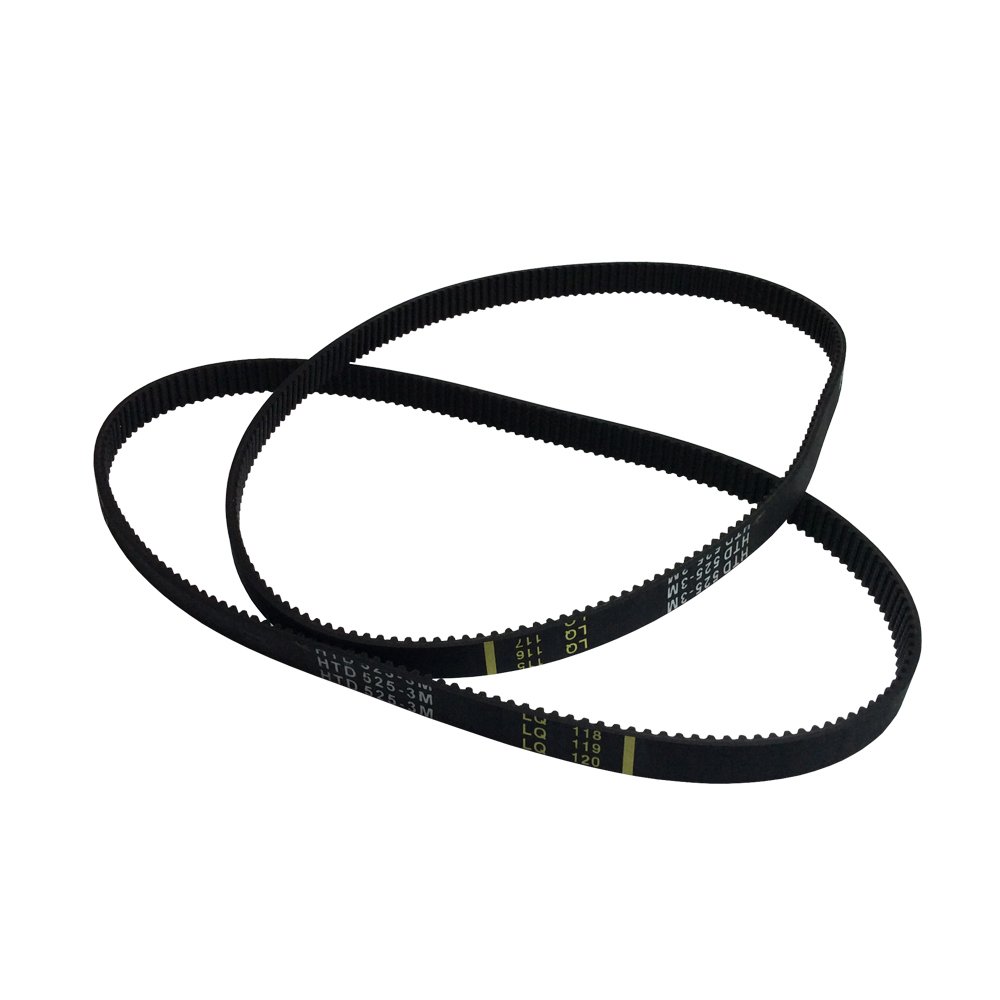 3M HTD Arc Tooth Timing Belt - 528mm Length, 10mm Width, 176 Teeth Closed Loop (2 Pack) - Perfect for 3D Printers, CNC Machines & Industrial Automation Equipment