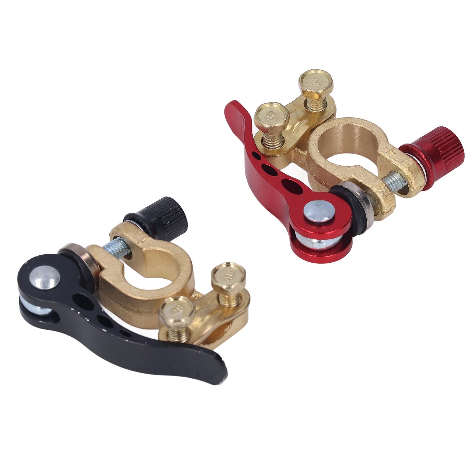 Car Battery Terminal Clamps - 2PCS Quick Disconnect Connectors for Positive/Negative Power Terminals - Perfect for Auto Maintenance & Repair